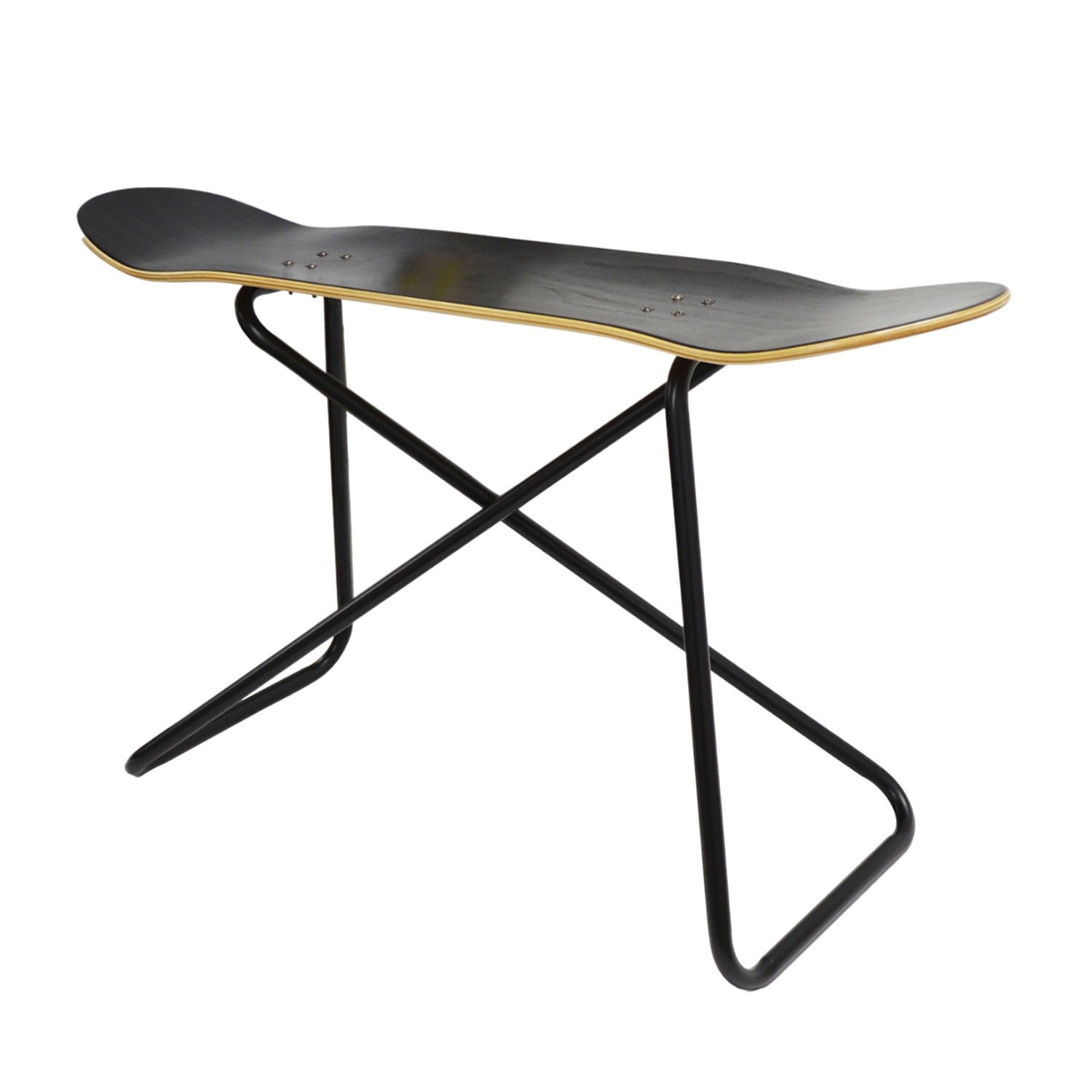 スケートボードチェア　ブラック　シェルフ スケートボードチェア ブラック シェルフ スケートボードチェア