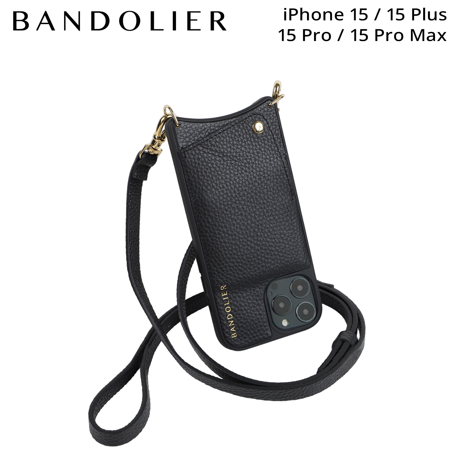 バンドリヤー BANDOLIER iPhone15 15Pro iPhone 15 Pro Max iPhone 15 Plus ケース スマホケース  携帯 ショルダー アイフォン 10EMM