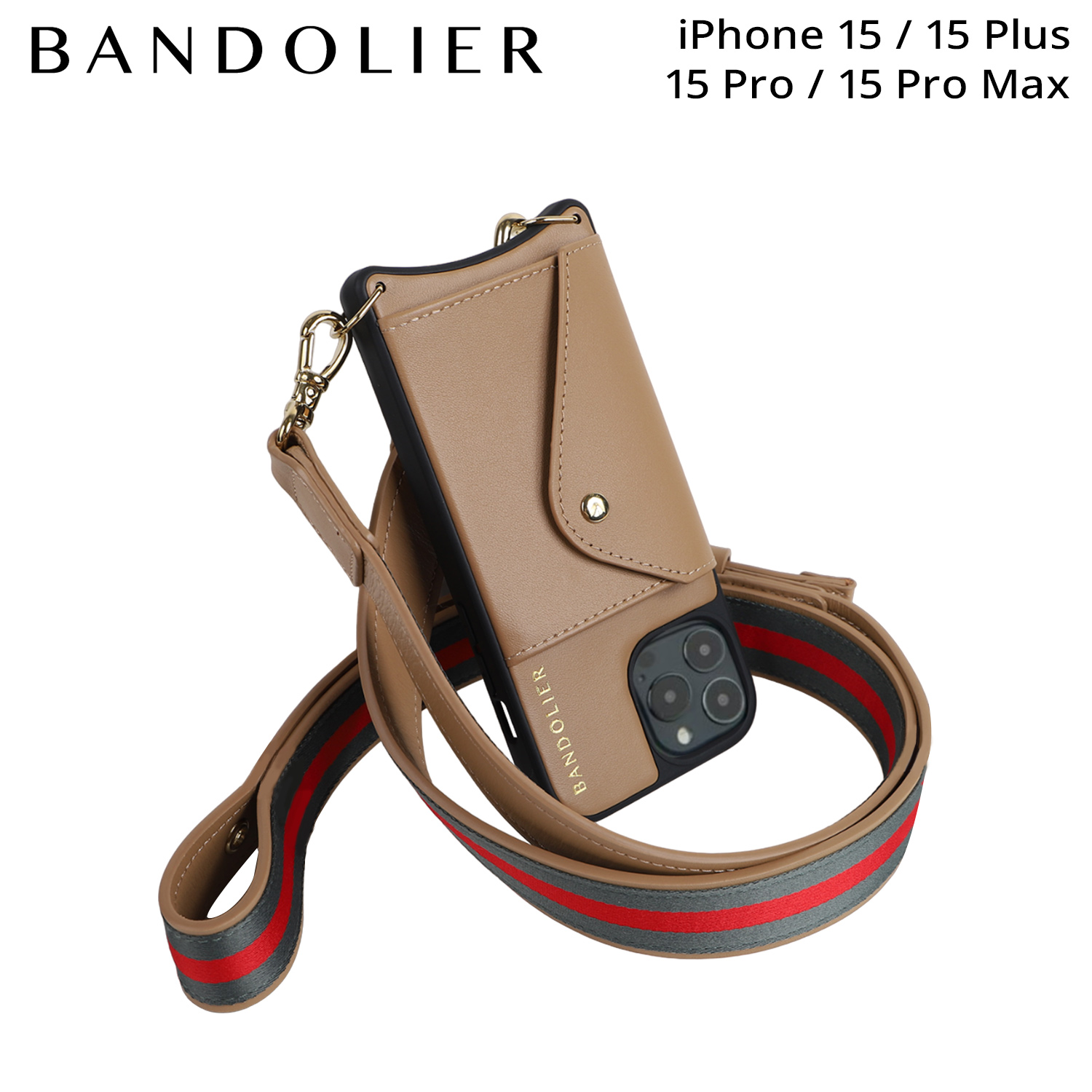BANDOLIER（バンドリヤー） スマホショルダー スマホケース iPhone15
