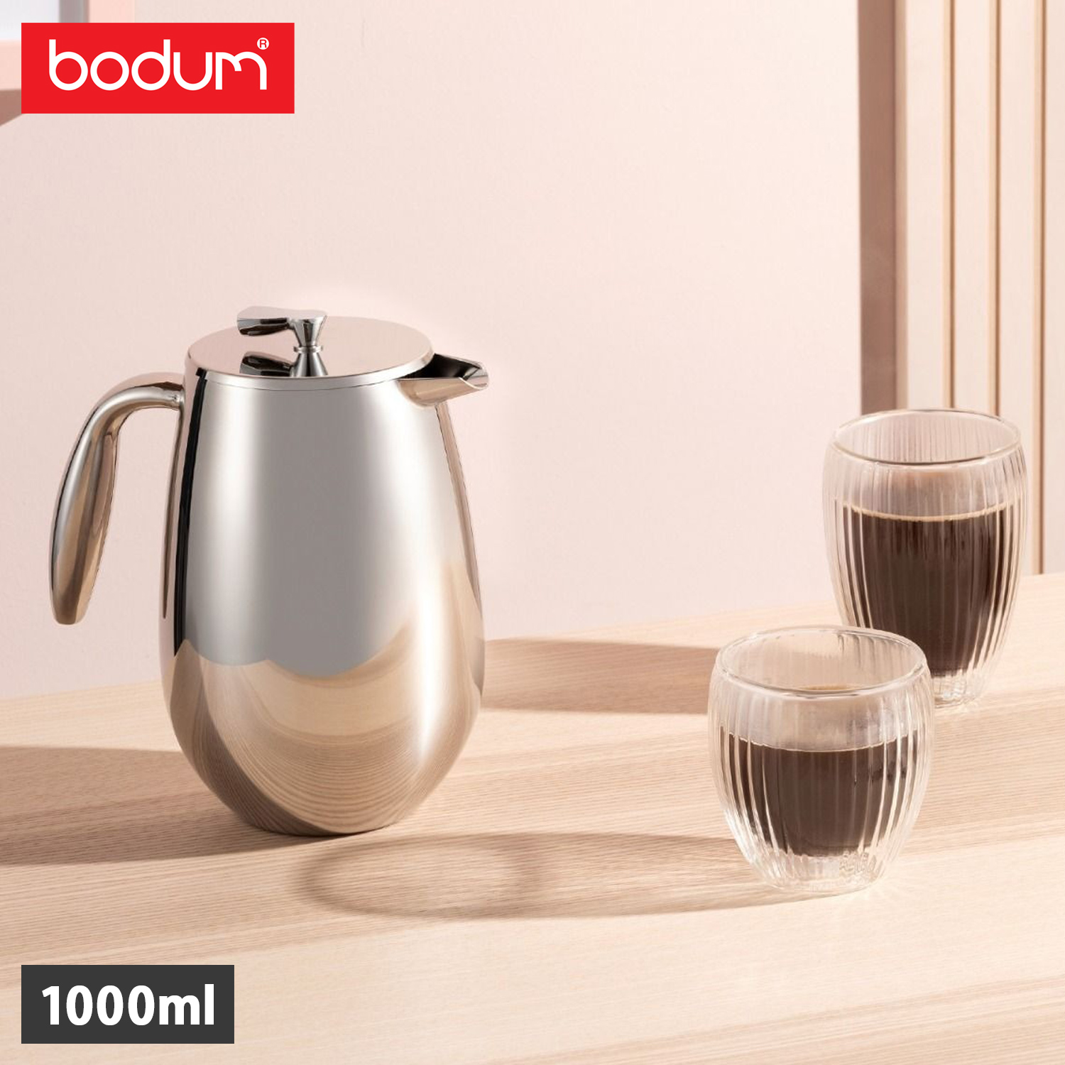ボダム コーヒーメーカー コーヒープレス 1000ml シルバー bodum ボダム コーヒーメーカー フレンチプレス 1000ml