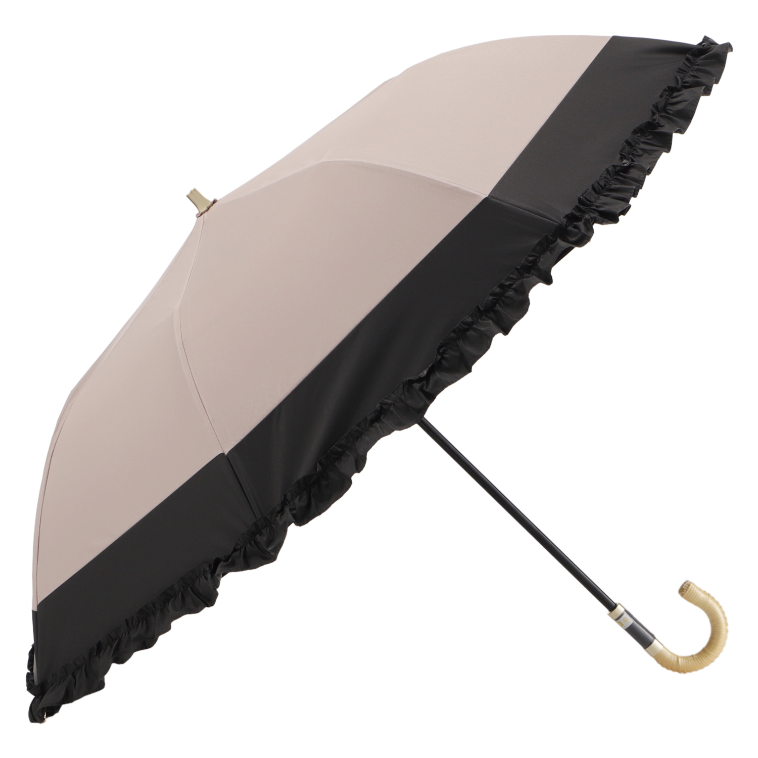 ビューランス Beaurance 日傘 折りたたみ傘 晴雨兼用 バイカラーフリル 50cm 軽量 東レ サマーシールド 1BH 22048 爆買の画像