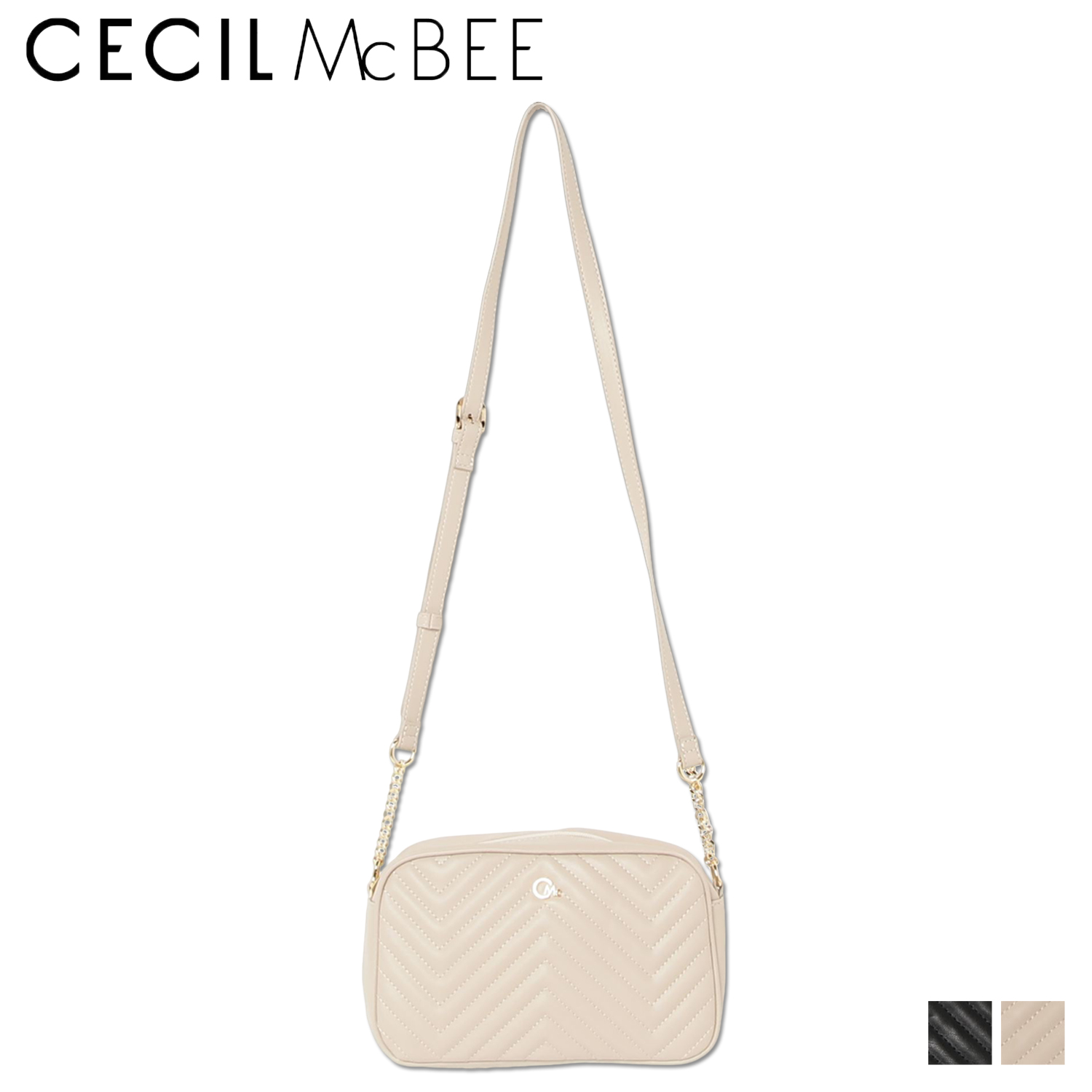 未使用】CECIL McBEE キルティング トート ショルダーバッグ 黒