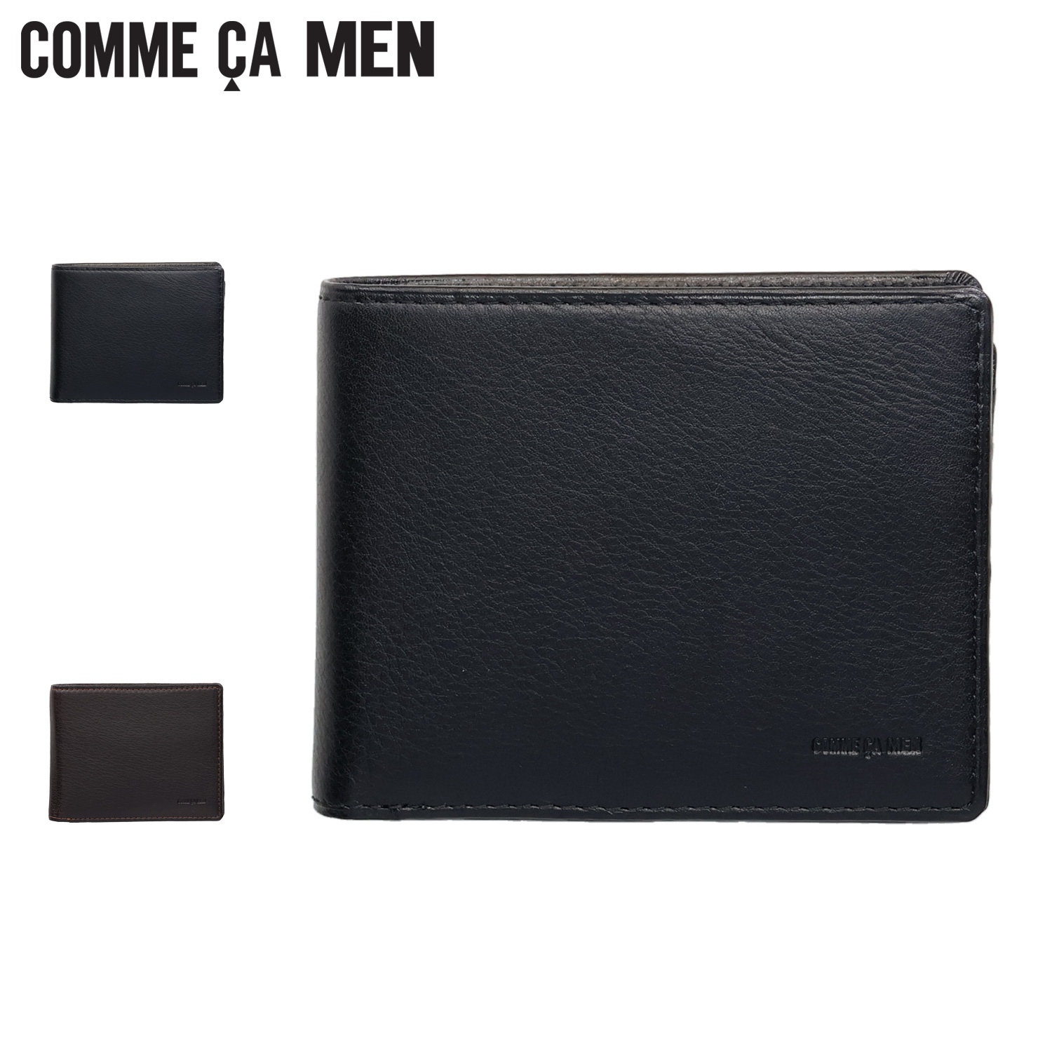 COMME CA MEN コムサメン 財布 二つ折り財布 メンズ レディース 本革 