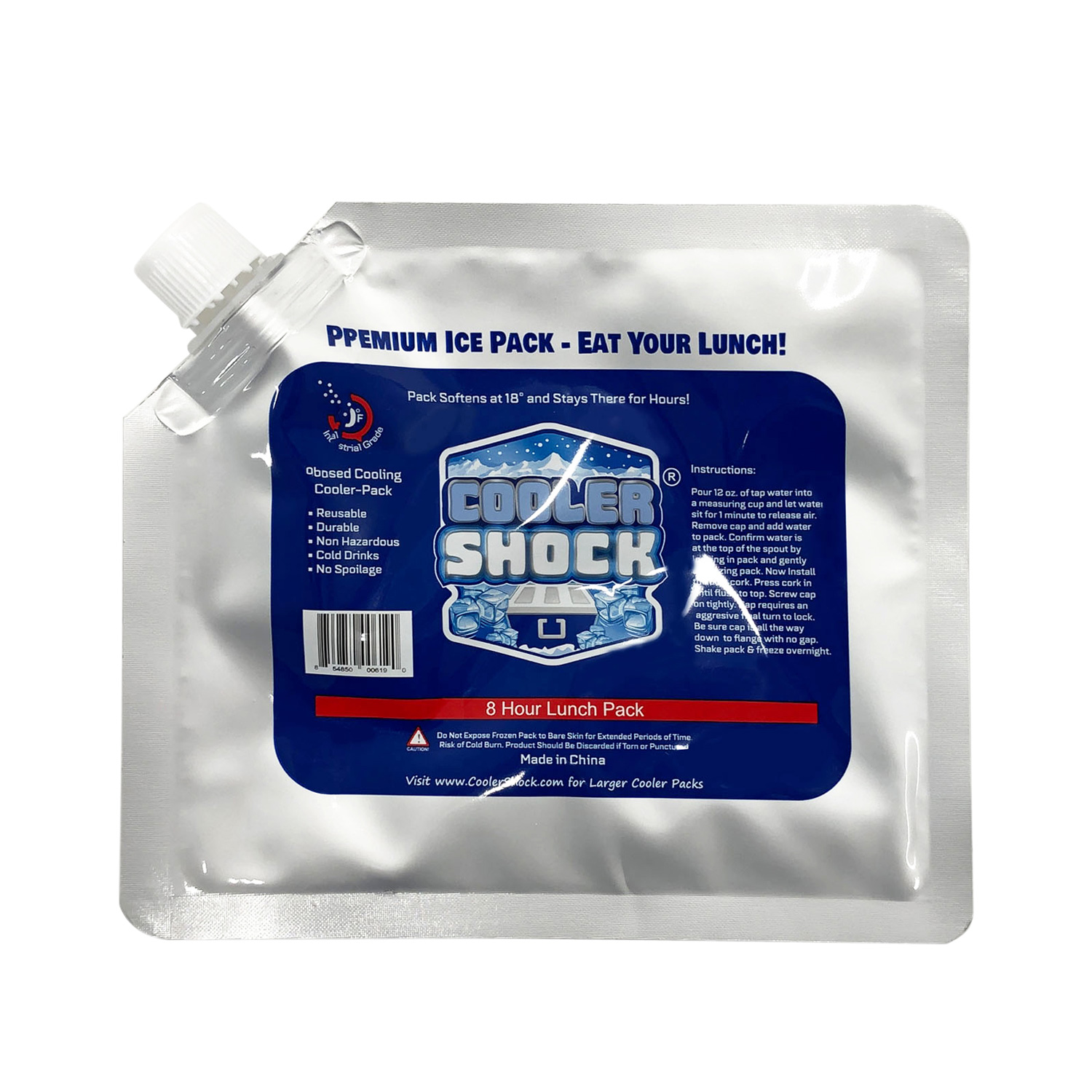 クーラーショック cooler shock 保冷剤 Sサイズ 5個セット 長時間 ジェル アイスパック 保冷パック 氷点下 長持ち 7CSSSET | COOLER SHOCK | 01