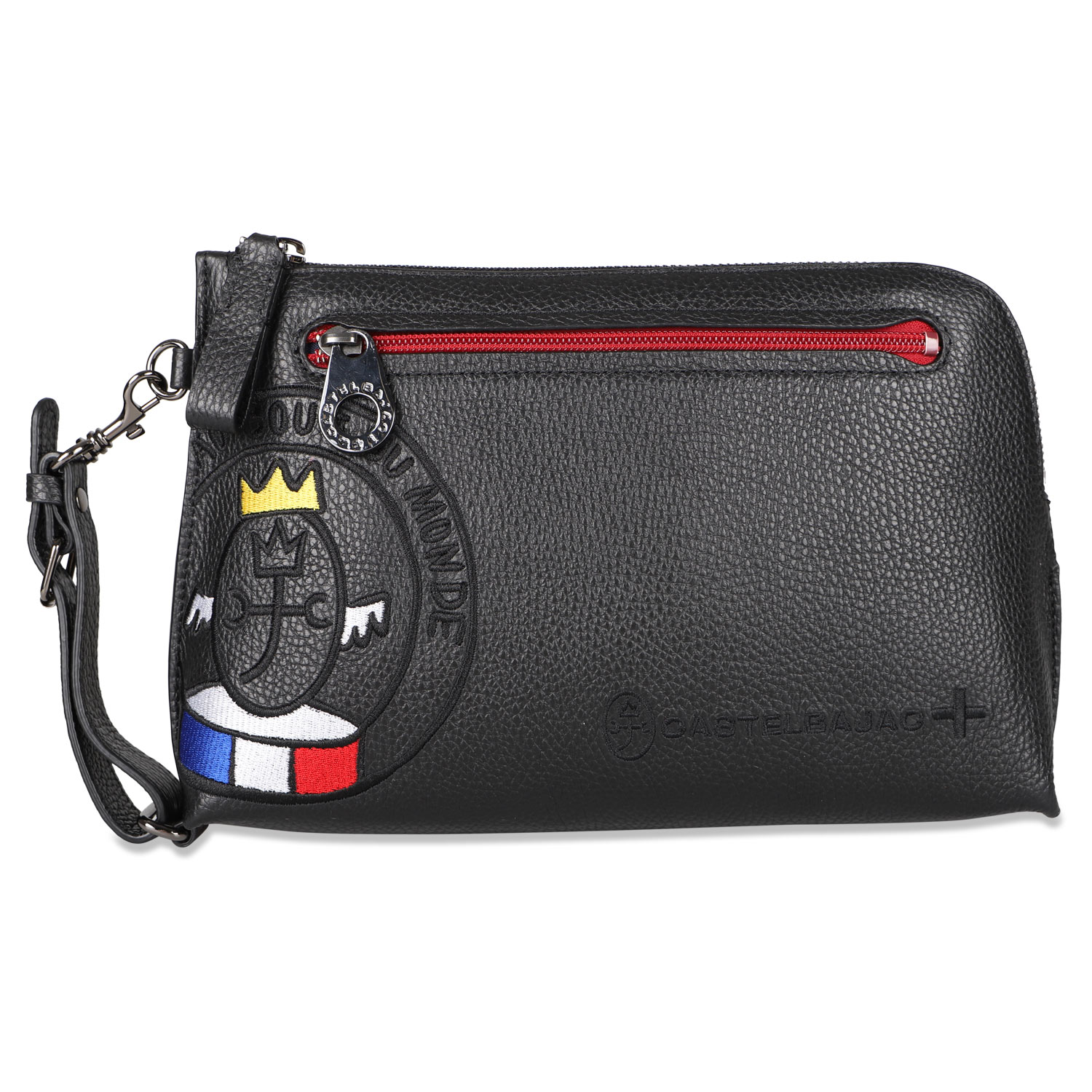 【極美品・鍵付き】カステルバジャック レザー セカンドバッグ ダレスバッグ 黒 CASTELBAJAC（カステルバジャック） バッグ クラッチバッグ セカンド