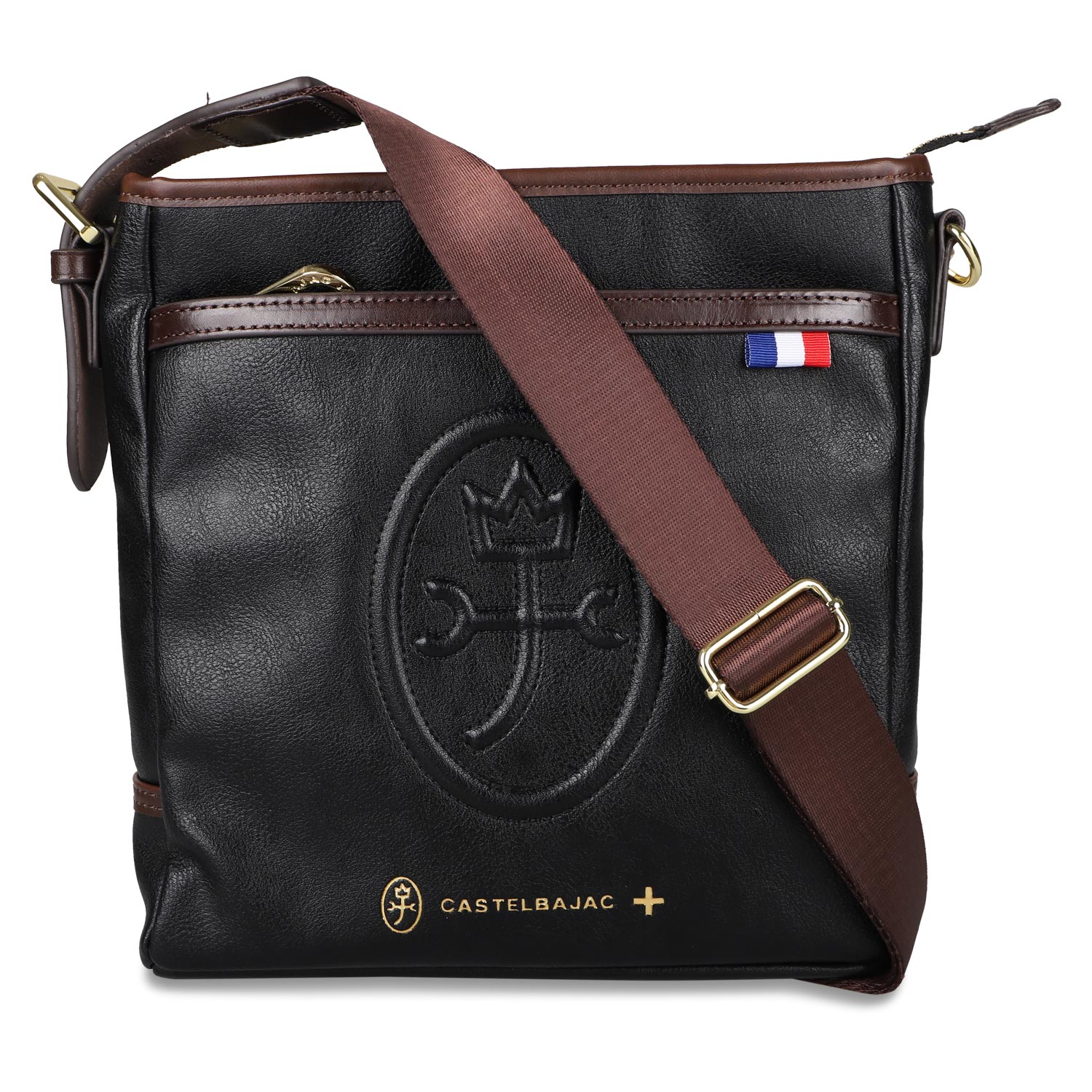 〈美品〉CASTELBAJAC カステルバジャック ショルダーバッグ ブラウン CASTELBAJAC カステルバジャック ショルダーバッグ ルポ メンズ