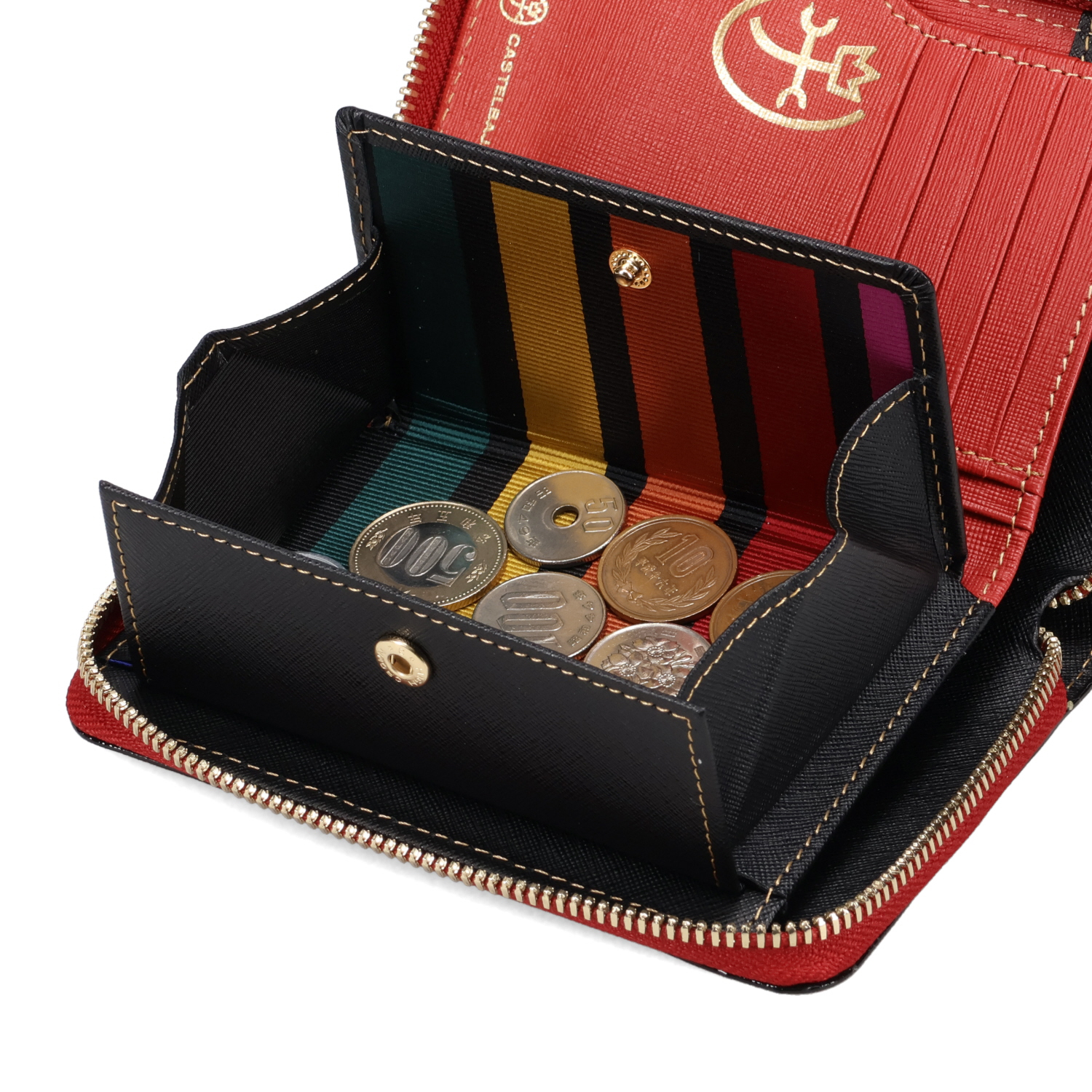 CASTELBAJAC 二つ折り財布 黒 CASTELBAJAC（カステルバジャック） 財布 二つ折り メンズ レディース