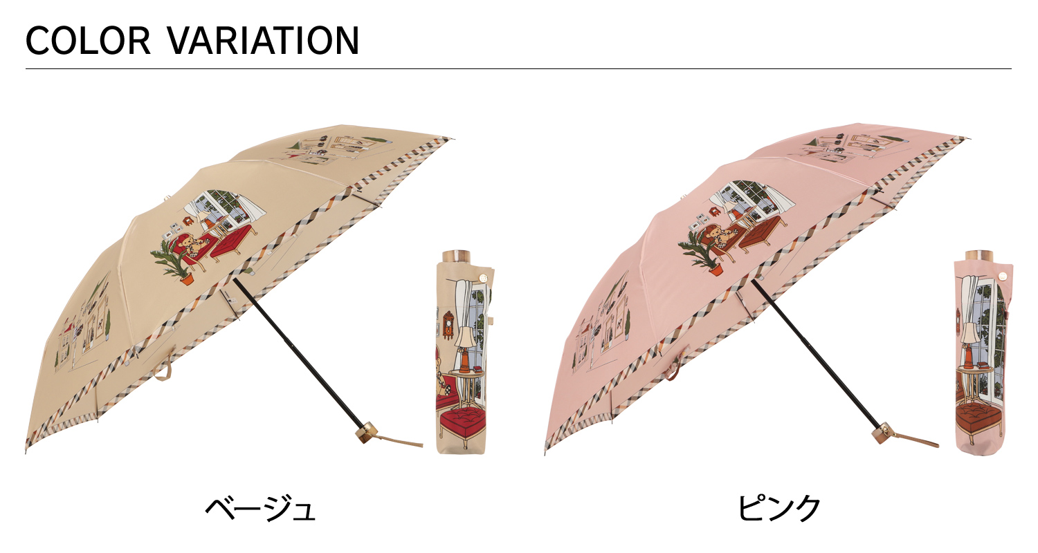 DAKS（ダックス） 折りたたみ傘 雨傘 レディース 55cm 軽量 コンパクト