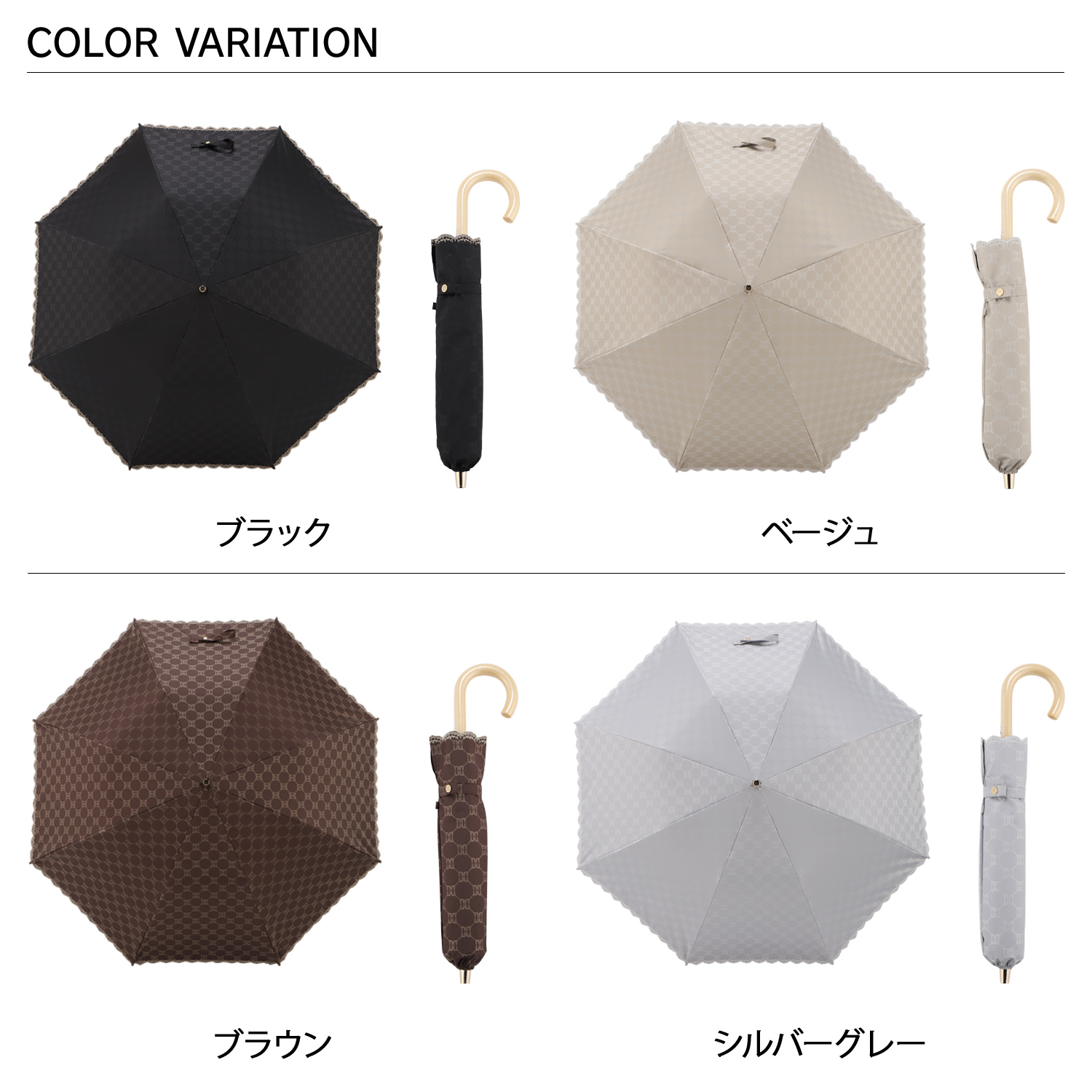 DAKS（ダックス） 雨傘 日傘 晴雨兼用 折りたたみ傘 2段 レディース