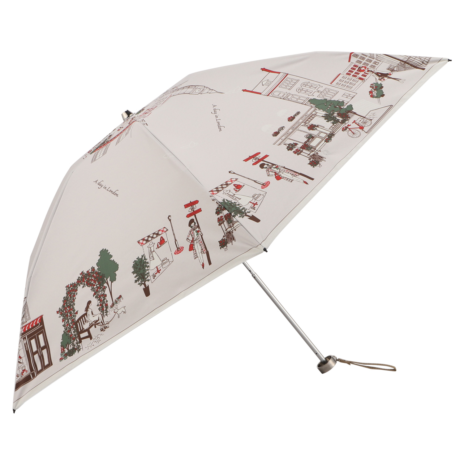 DAKS（ダックス） 雨傘 日傘 晴雨兼用 ミニ折りたたみ傘 3段 50cm