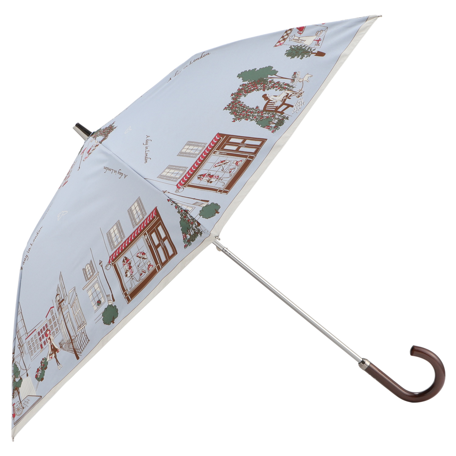 DAKS 晴雨兼用折りたたみ傘 50cm DAKS ダックス 日傘 雨傘 晴雨兼用 折りたたみ傘 2段 レディース