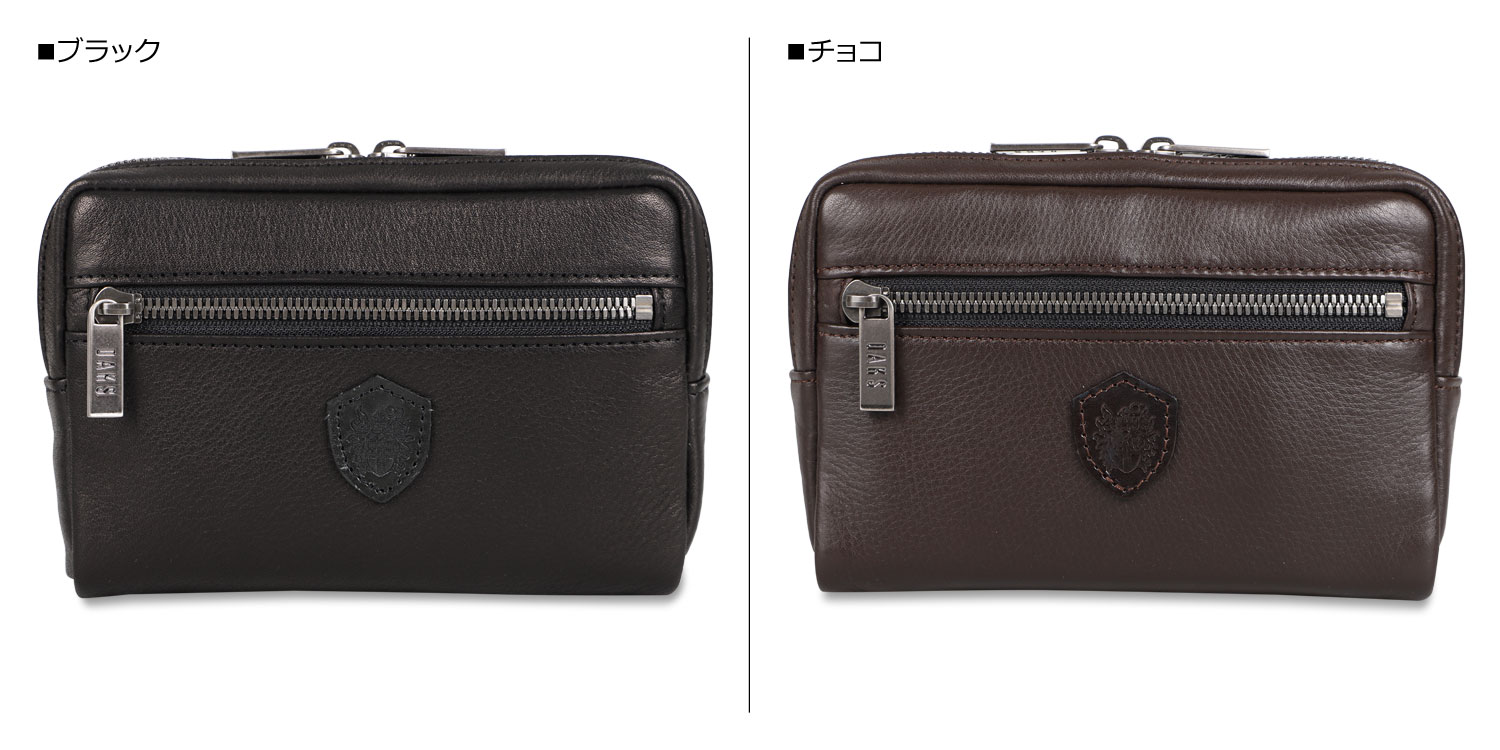 DAKS ダックス ポーチ DA29416 ポーチ 【本革】　未使用品 DAKS（ダックス） ベルトポーチ 小物入れ メンズ 本革 小さめ BELT