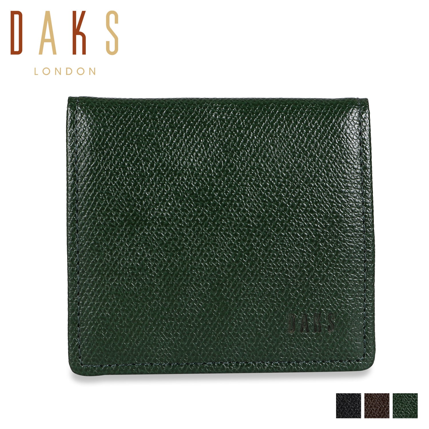 DAKS ダックス 財布 小銭入れ ケース メンズ COIN CASE ブラック ブラウン グリーン 黒 DP34970 dks-dp34960_e.jpg