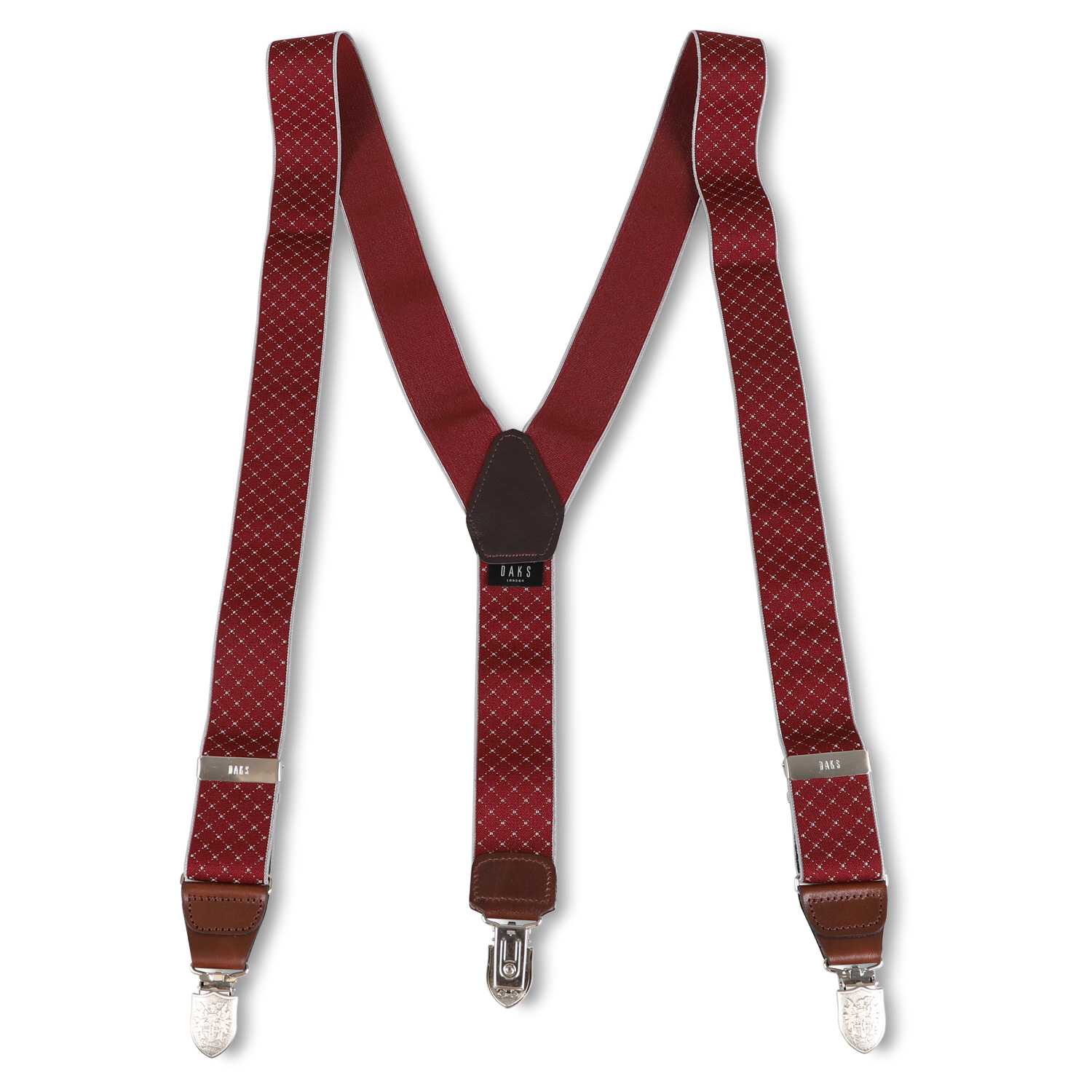 DAKS ダックス サスペンダー 吊りバンド メンズ Y型 SUSPENDERS ブラック グレー ...