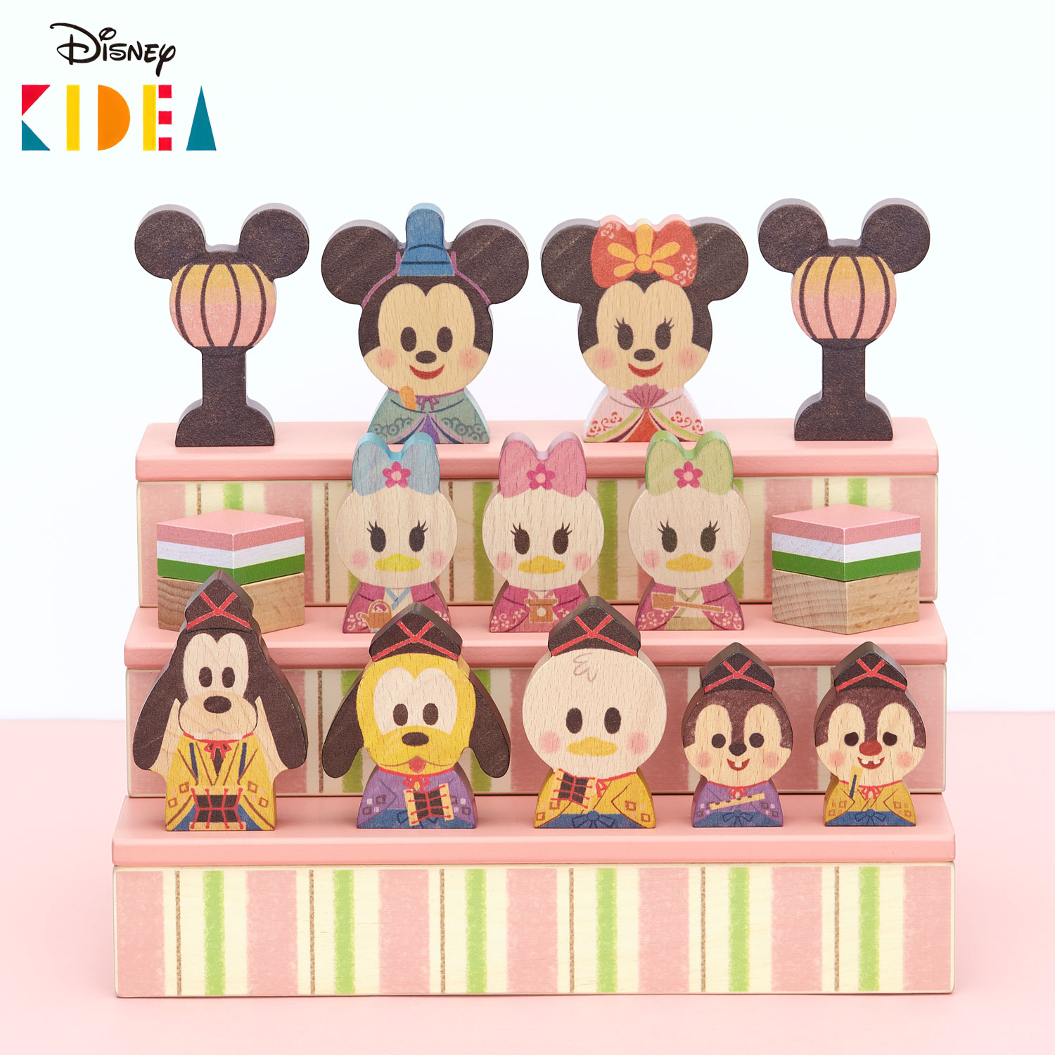 Disney 雛飾り 雛人形】【動画】ディズニー ミッキー＆ミニープレミアム 親王