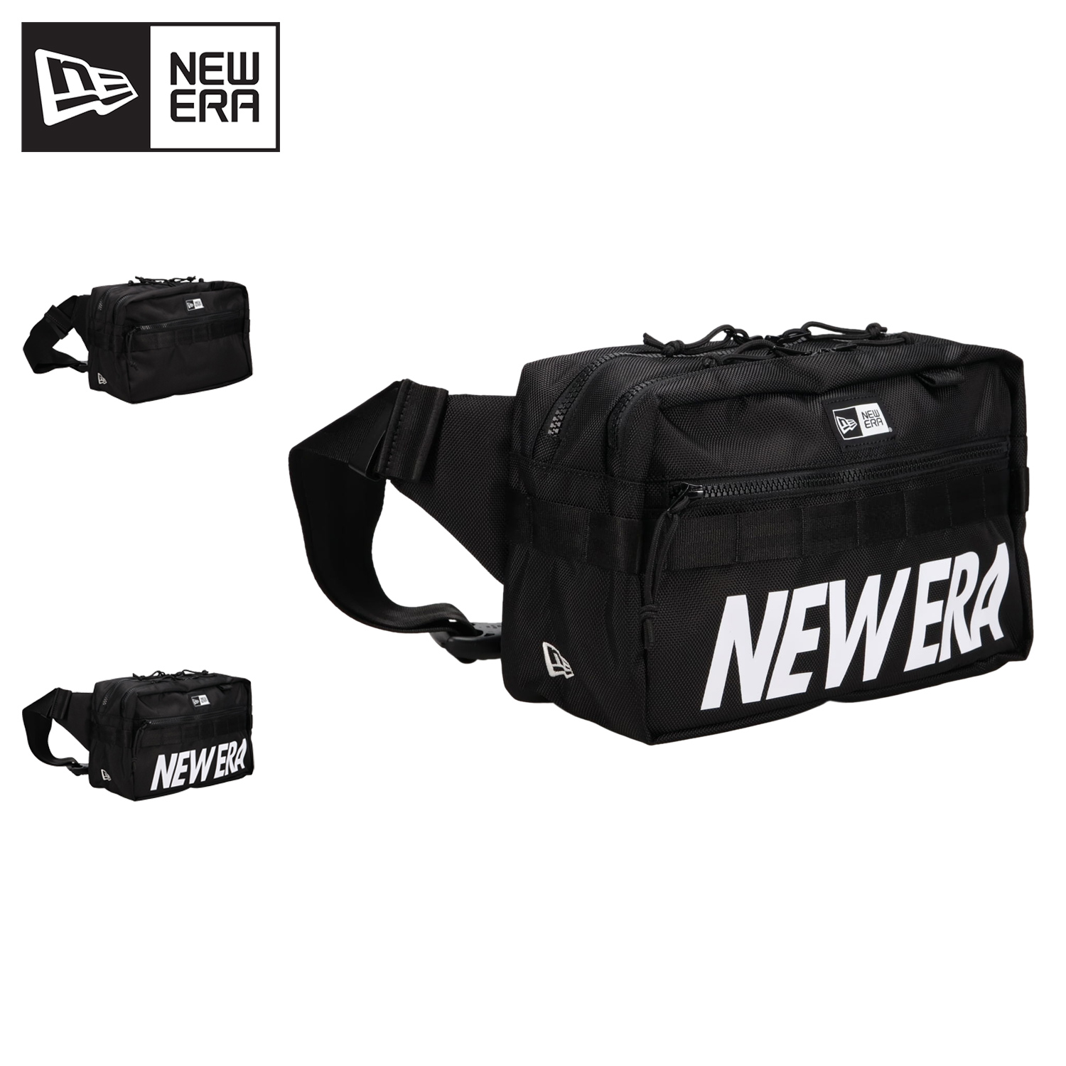 Ys ✖️new era ブラック ボディバッグ NEW ERA ニューエラ バッグ ウエストバッグ ボディバッグ メンズ