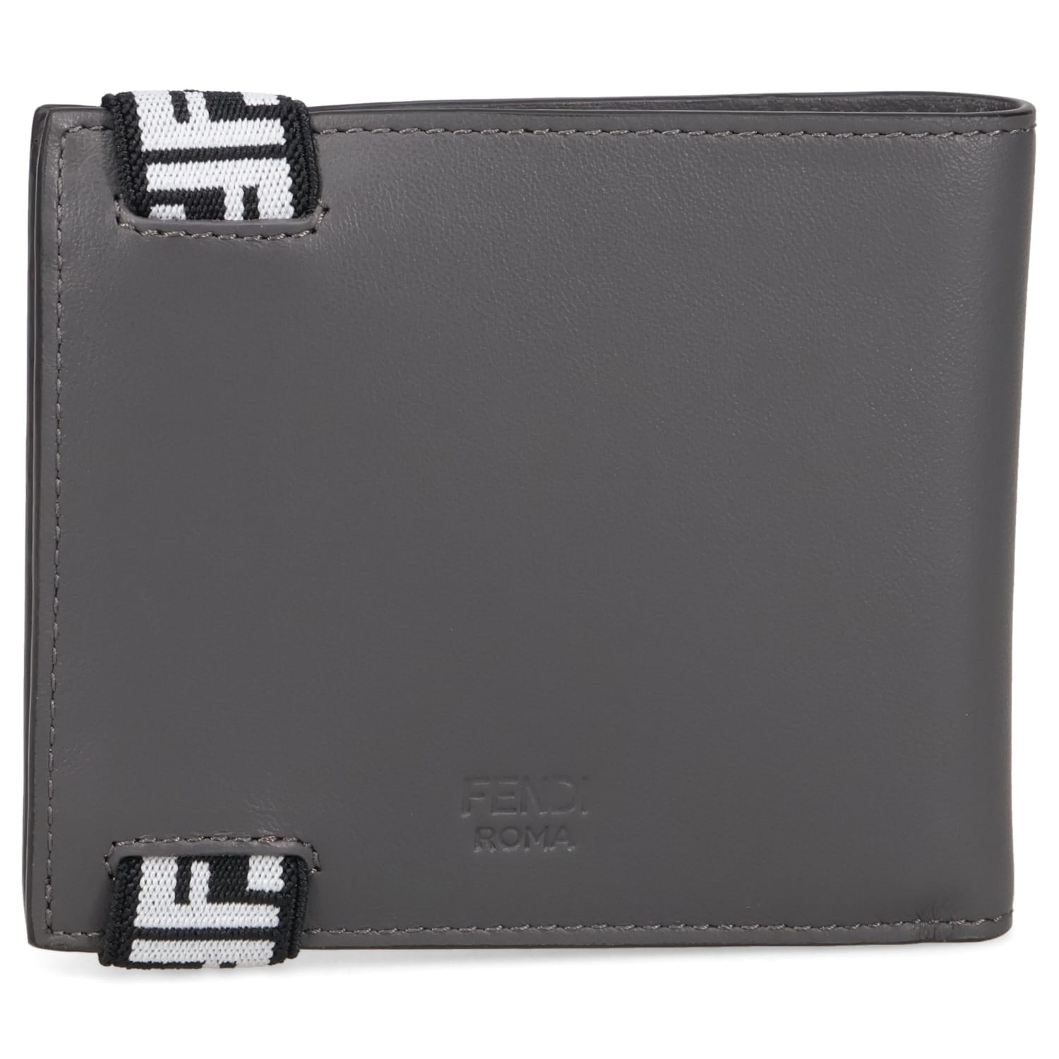 フェンディ財布 FENDI フェンディ 財布 二つ折り メンズ BI-FOLD WALLET グレー
