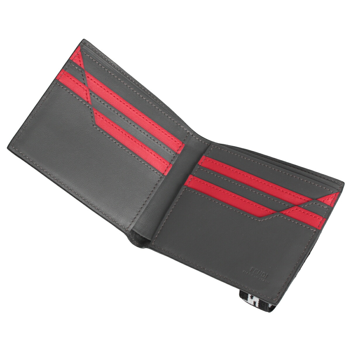 FENDI フェンディ 財布 二つ折り メンズ BI-FOLD WALLET グレー