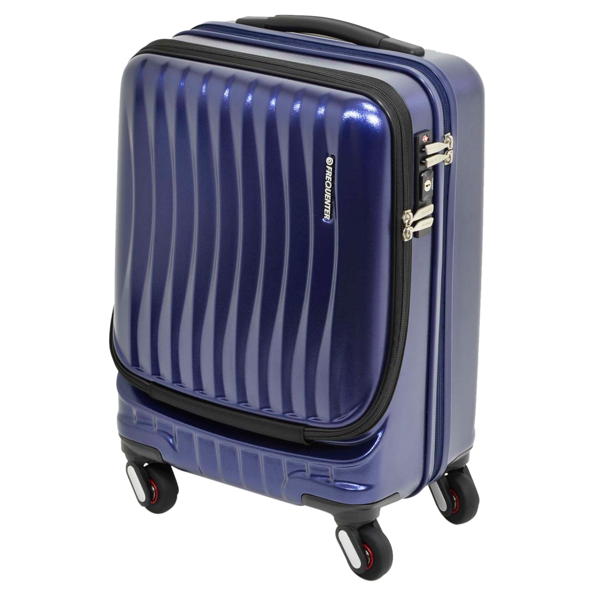 FREQUENTER スーツケース 34L(機内持ち可)ネイビー TSAロック FREQUENTER スーツケース フリークエンター 34L 機内持ち込み