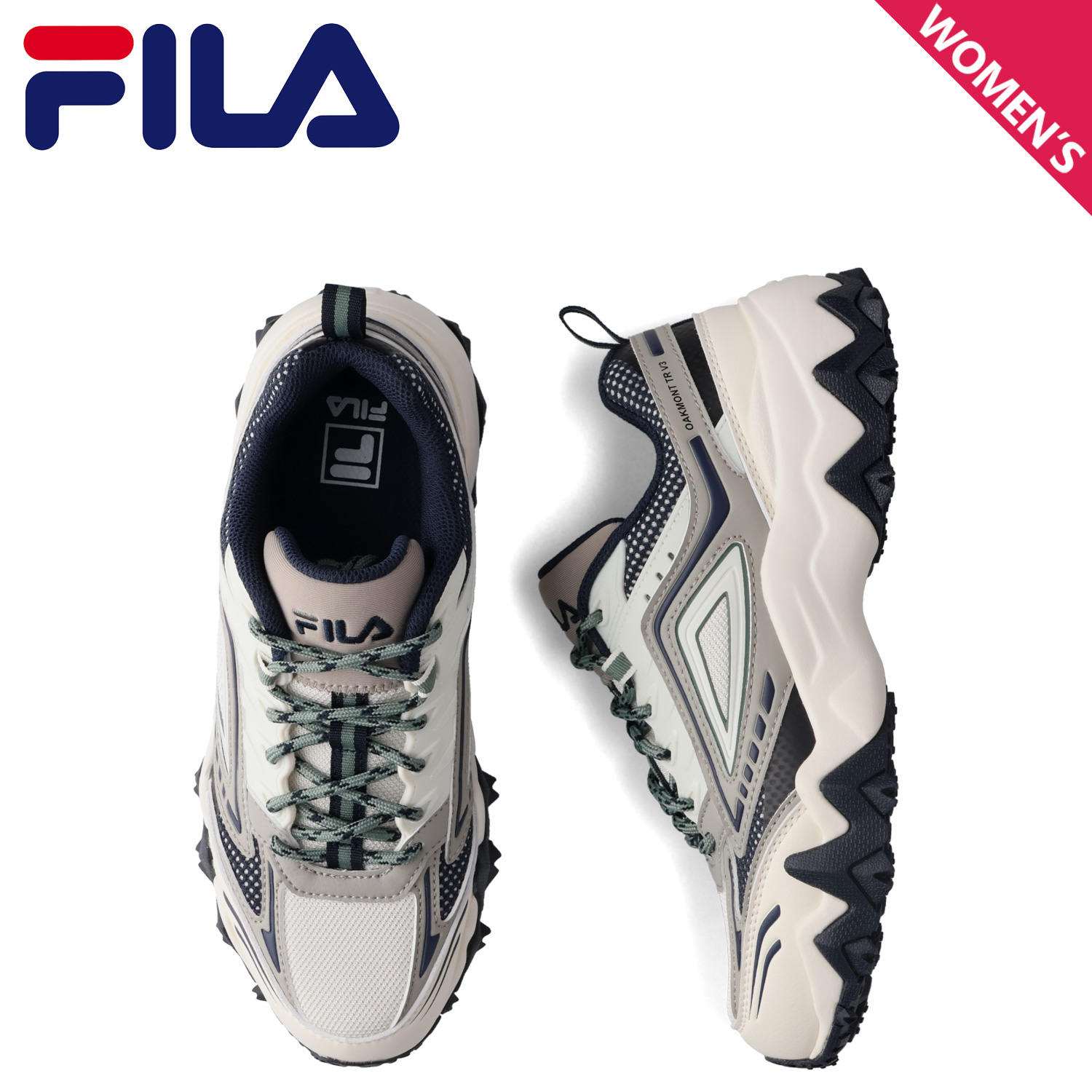 【FILA】オークモント TR v3 / GRAY / 1RM02706F-147 FILA フィラ スニーカー オークモント レディース OAKMONT TR v3