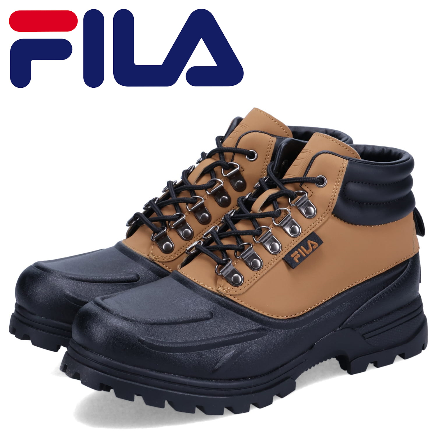 フィラ FILA ブーツ ウェザーテック メンズ 厚底 WEATHERTEC ブラウン