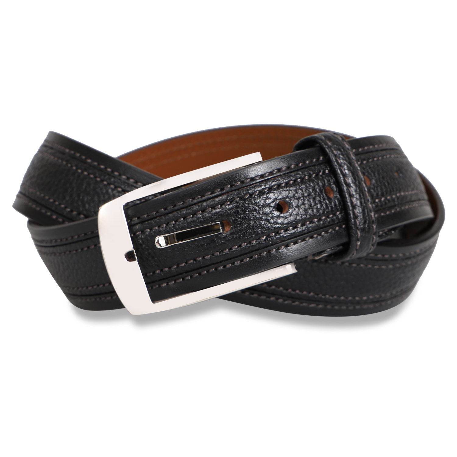 GOLD PFEIL ゴールドファイル ベルト メンズ 本革 LEATHER BELT ブラック ブラウン ダークブラウン 黒 GB53610｜sugaronlineshop｜02