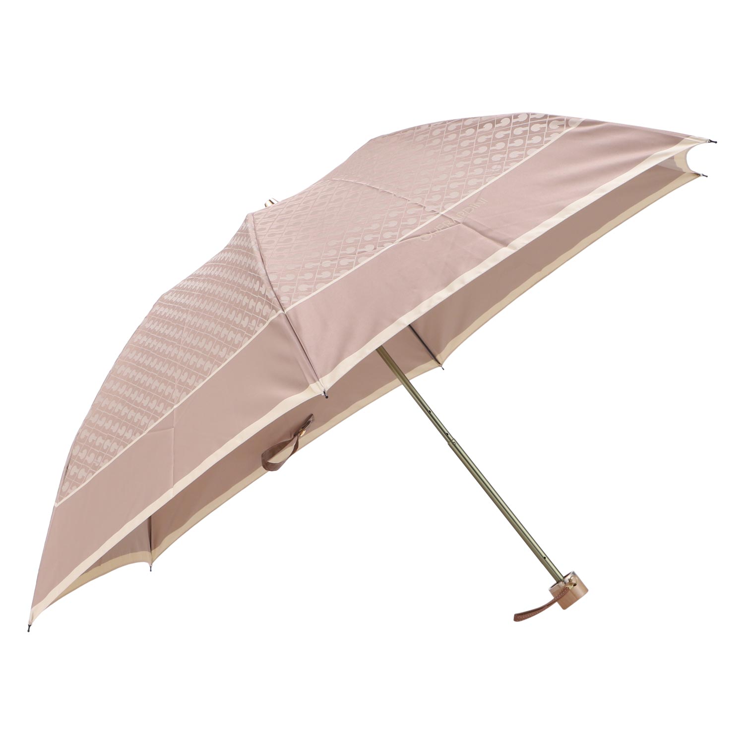 GHERARDINI 折りたたみ傘 晴雨兼用 ベージュ系 GHERARDINI ゲラルディーニ 折りたたみ傘 雨傘 レディース 55cm