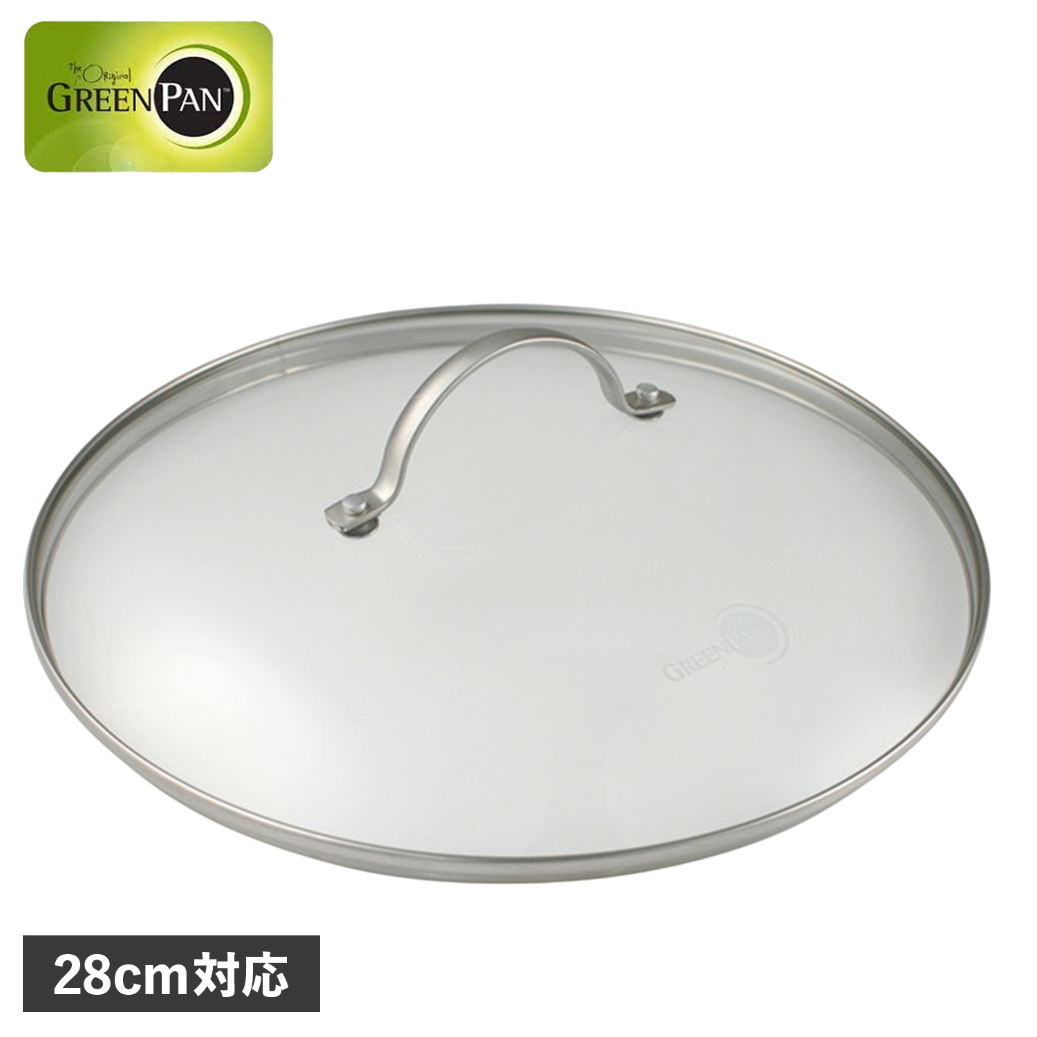 Tupperware ステンレスフライパン 28cm ガラス蓋つき GREEN PAN（グリーンパン） ガラス蓋 ステンレス 28cm フライパン