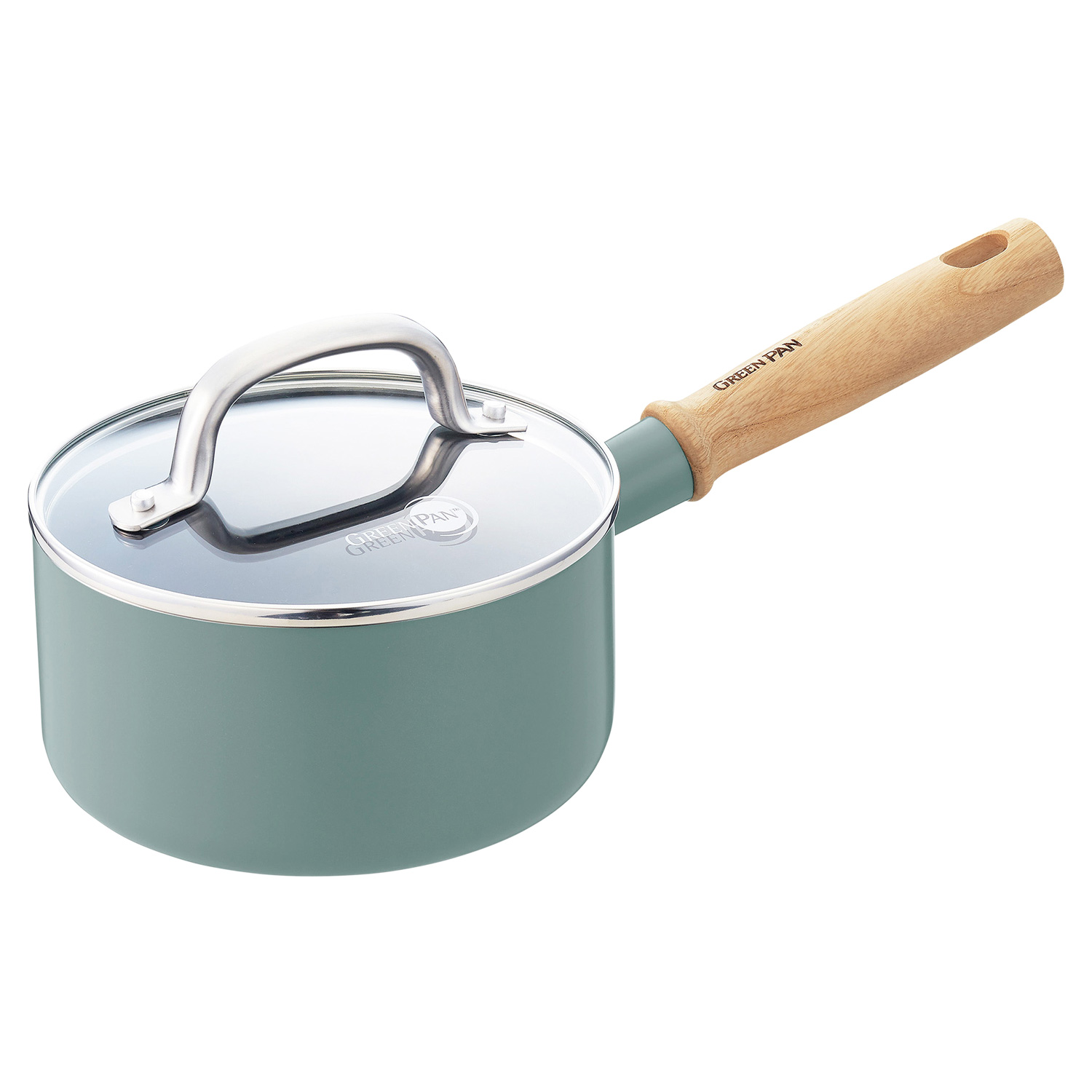 ミントグリーン片手鍋 GREEN PAN（グリーンパン） メイフラワー 片手鍋 ソースパン 1.6L