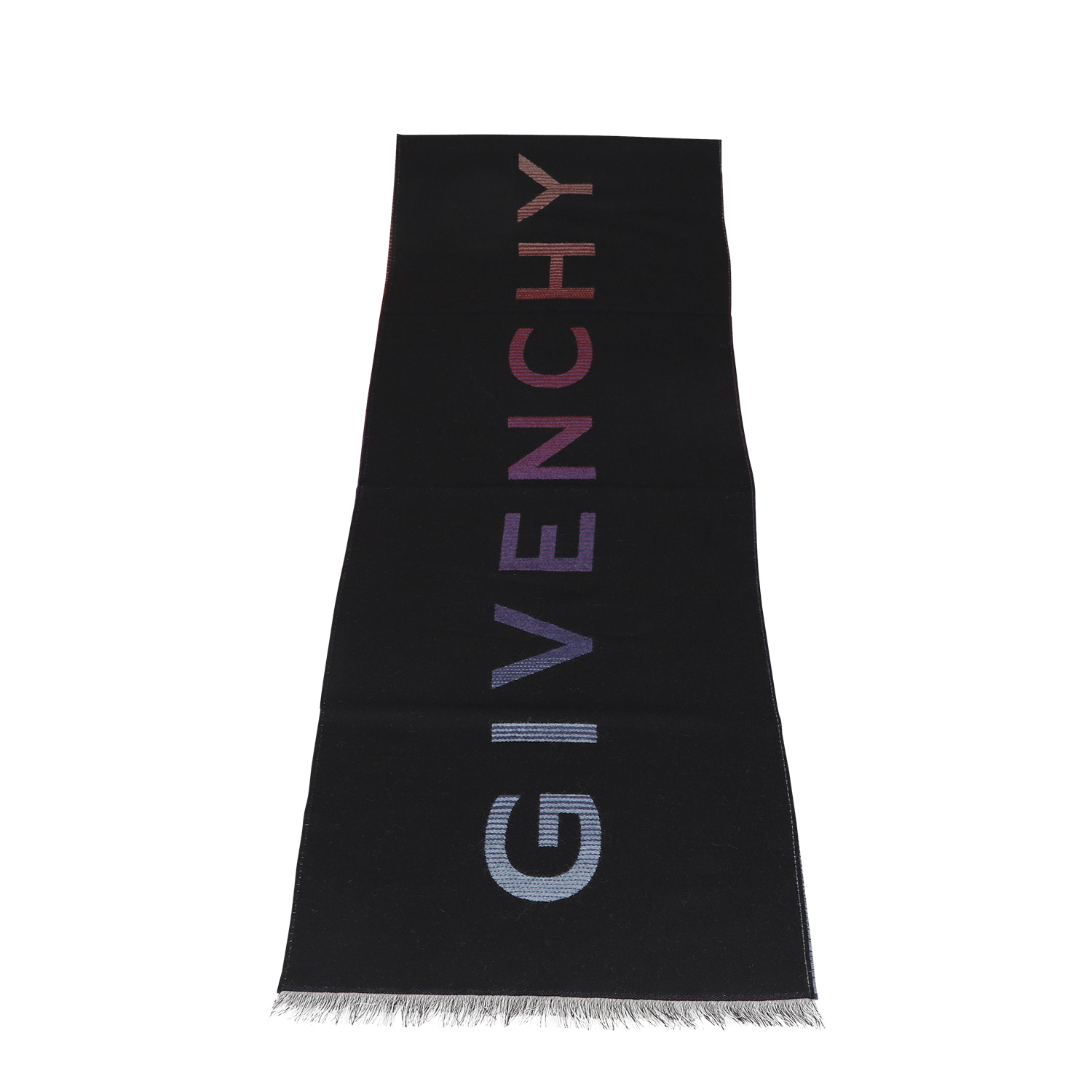 GIVENCHY ジバンシィ マフラー メンズ レディース ブラック 黒 GV3518 J4249｜sugaronlineshop｜02