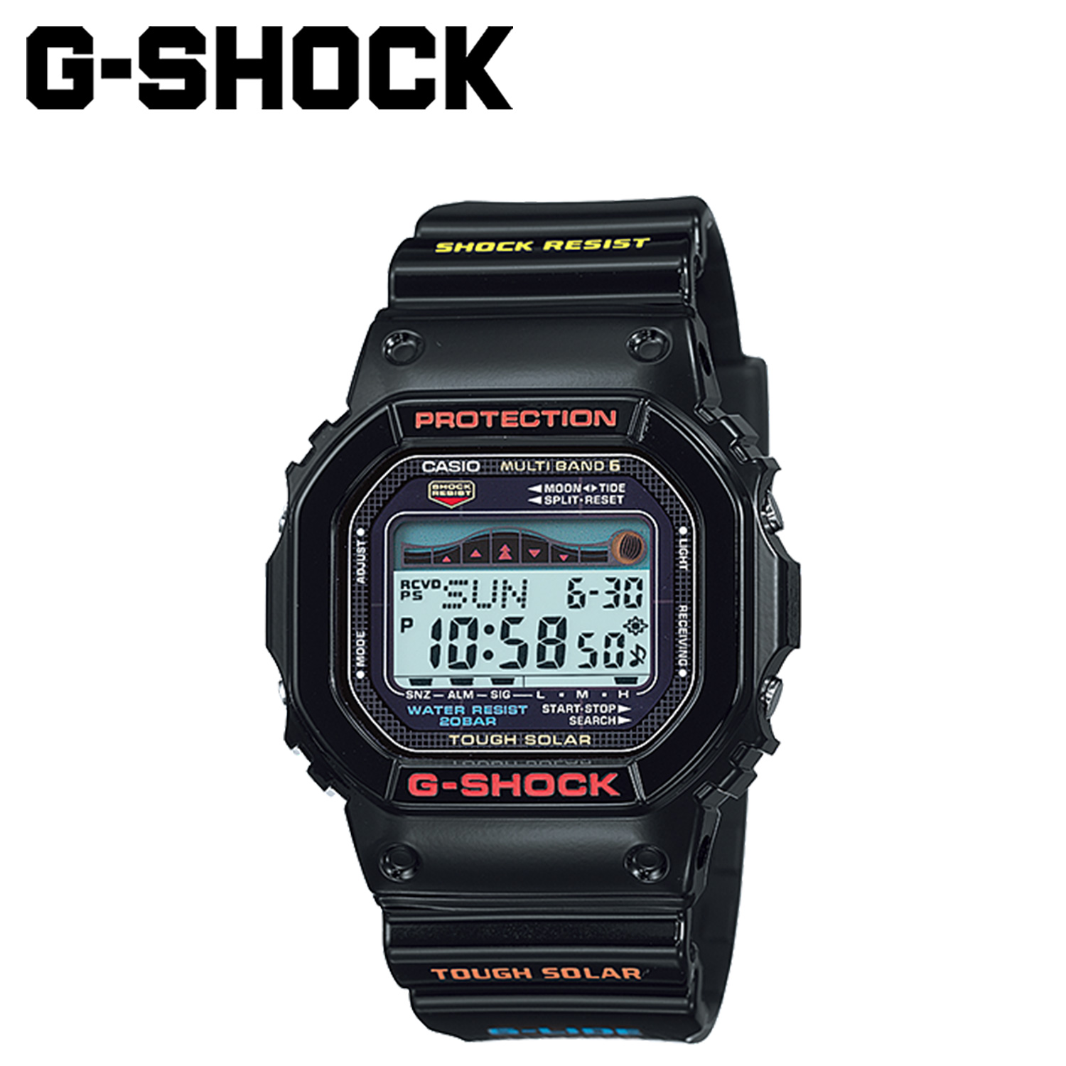 CASIO カシオ G-SHOCK 腕時計 GWX-5600-1JF ソーラー 電波 G-LIDE GWX