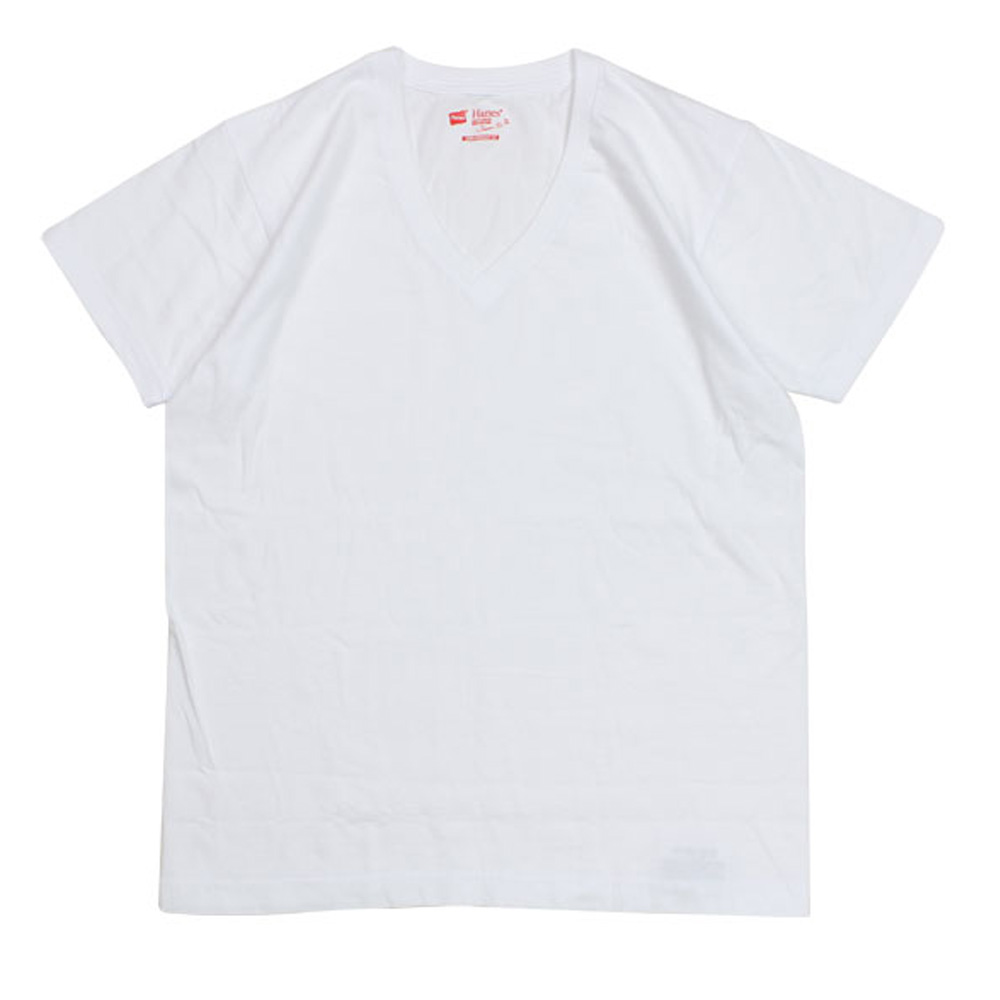 Hanes ヘインズ Tシャツ メンズ レディース ジャパンフィット 半袖 2枚組 Vネック ホワイト 白 H5315  :has-h5315:シュガーオンラインショップ - 通販 - Yahoo!ショッピング