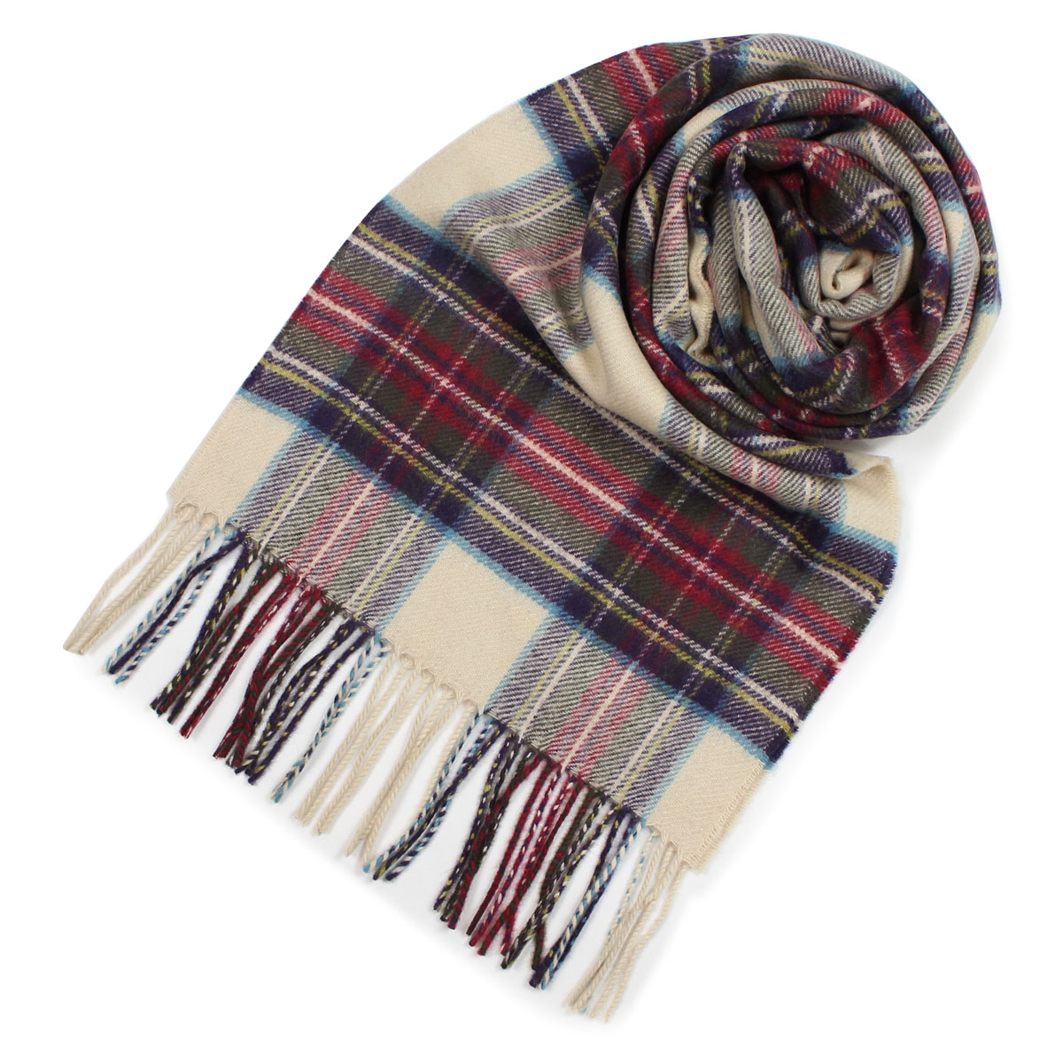 Johnstons カシミア ジョンストンズ マフラー チェック CASHMERE ...