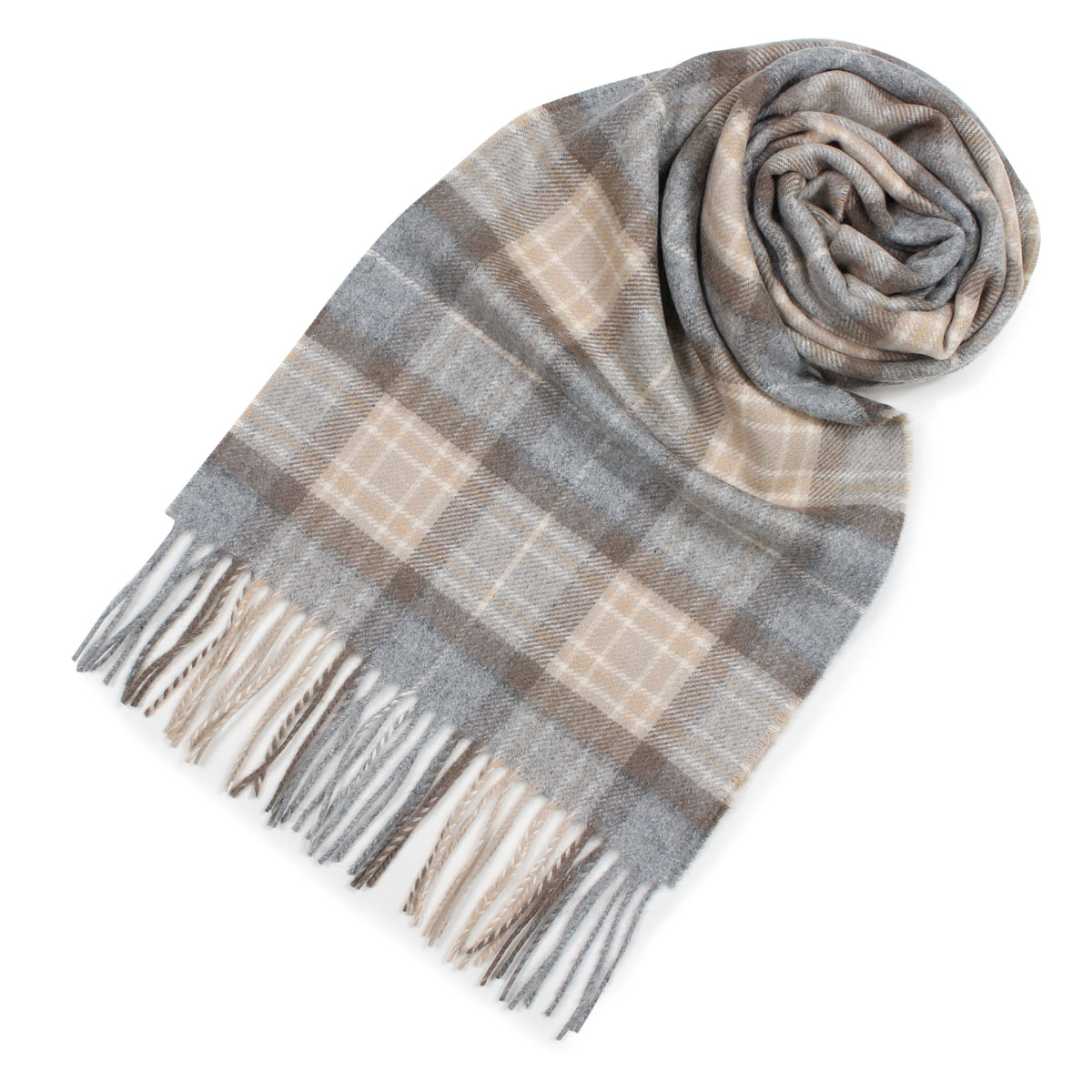 Johnstons カシミア ジョンストンズ マフラー チェック CASHMERE ...