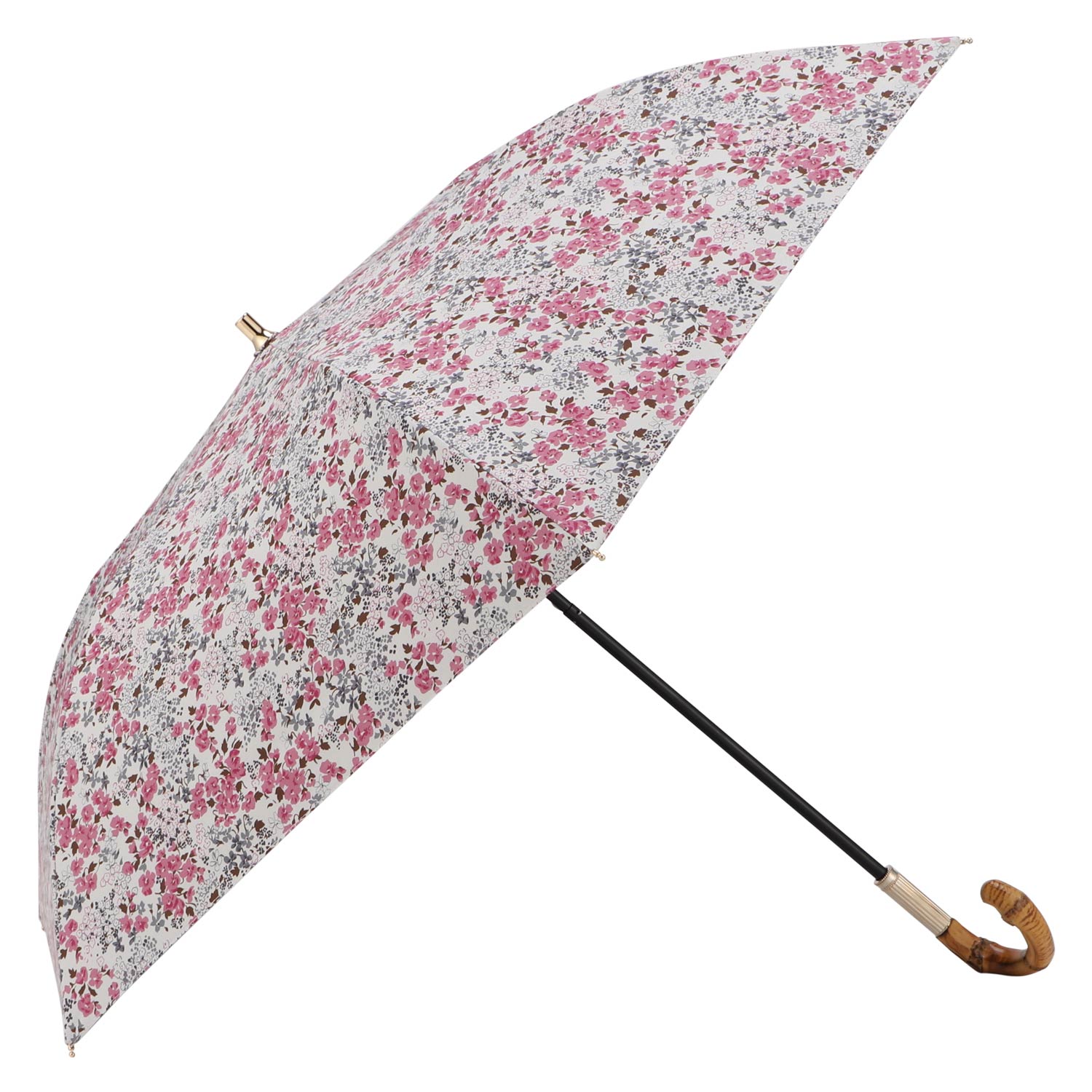 新品ジルスチュアート　コンパクト傘　日傘　晴雨兼用　一級遮光　薄ピンク　フリル JILL STUART（ジルスチュアート） ジル スチュアート 日傘 遮光 晴雨