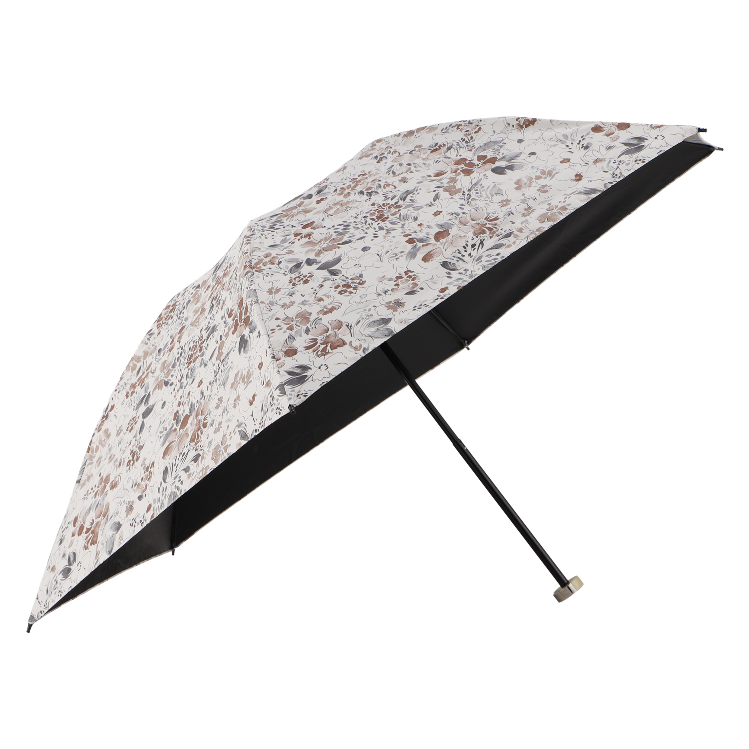 新品ジル スチュアート １級遮光 晴雨兼用 折りたたみ傘 軽量サマーシールド黒白 JILL STUART JILLSTUART ジルスチュアート 日傘 折りたたみ 傘