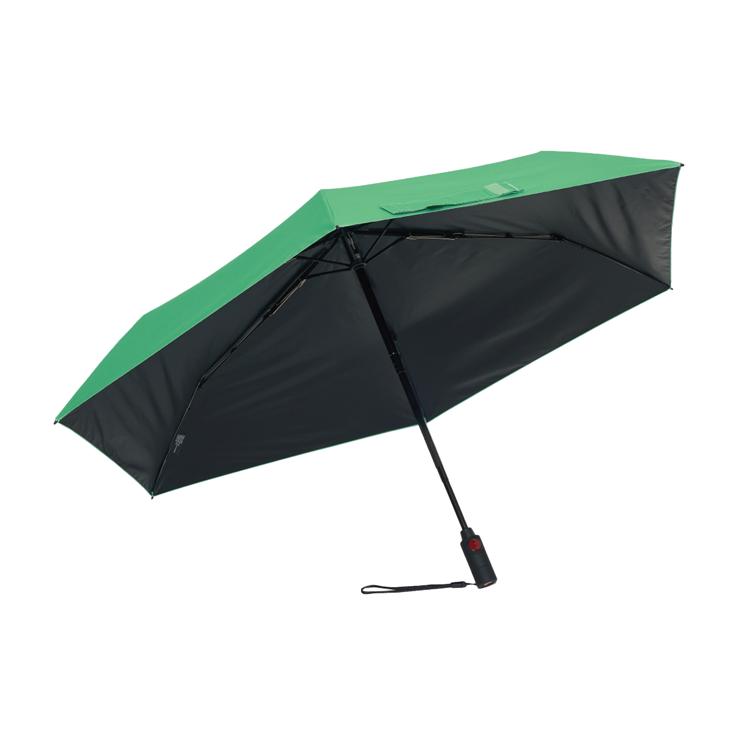 美品　knirps クニルプス　UV雨傘　晴雨兼用　ドット水玉　バンブー持ち手 Knirps クニルプス 折りたたみ傘 自動開閉 日傘 メンズ