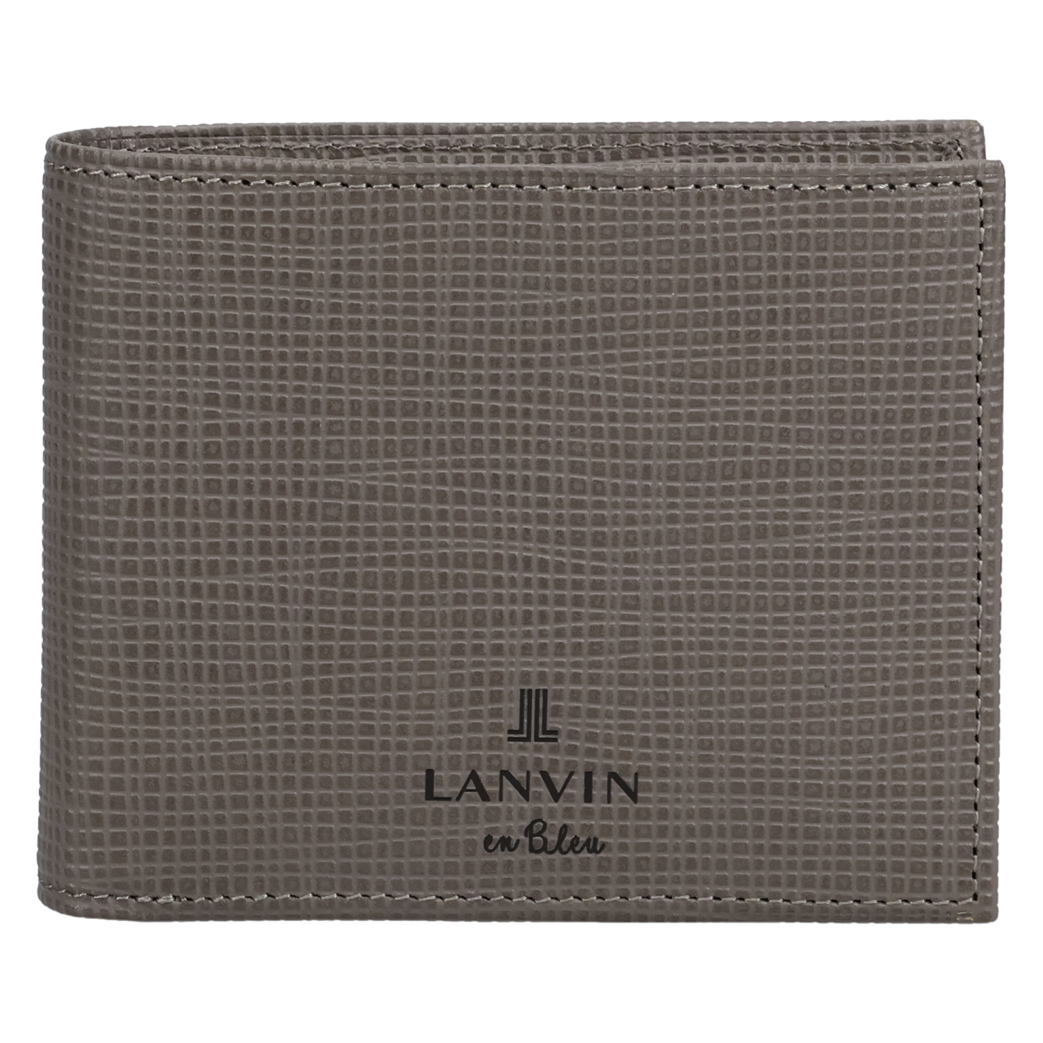 ランバンオンブルー 二つ折り財布 カーフ　レザー　グレー　529614 LANVIN en Bleu ランバンオンブルー 財布 二つ折り メンズ 本革 ゼブダ