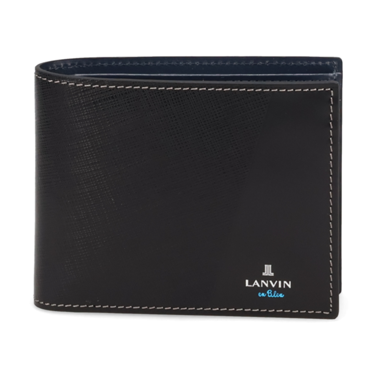 LANVIN en Bleu ランバンオンブルー 財布 二つ折り パーシャル メンズ レディース 小銭入れ付 PARTIAL ブラック ブルー 黒 555613｜sugaronlineshop｜02