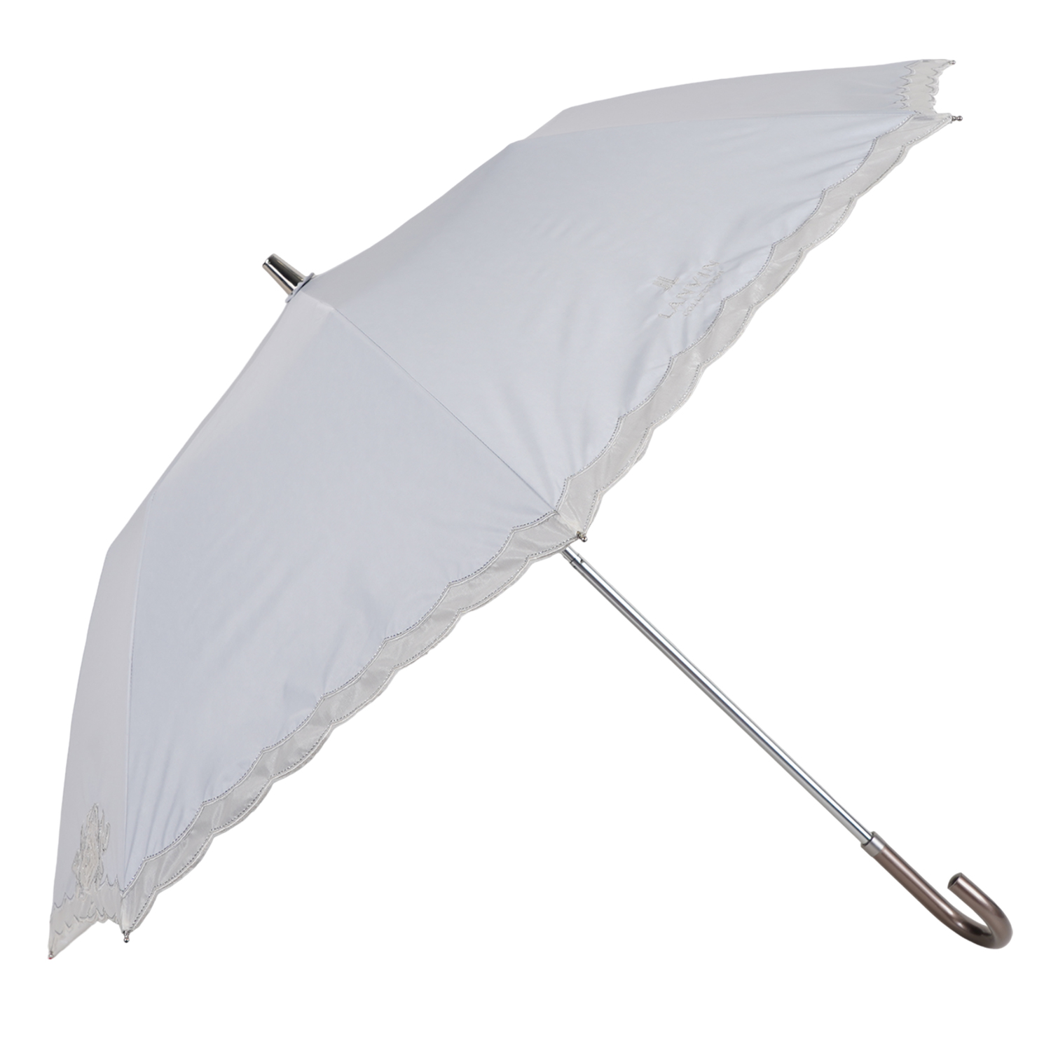 新品　ランバンコレクション　ワンタッチ傘　ショート傘　晴雨兼用 LANVIN CLLECTION（ランバンコレクション）晴雨兼用折りたたみ