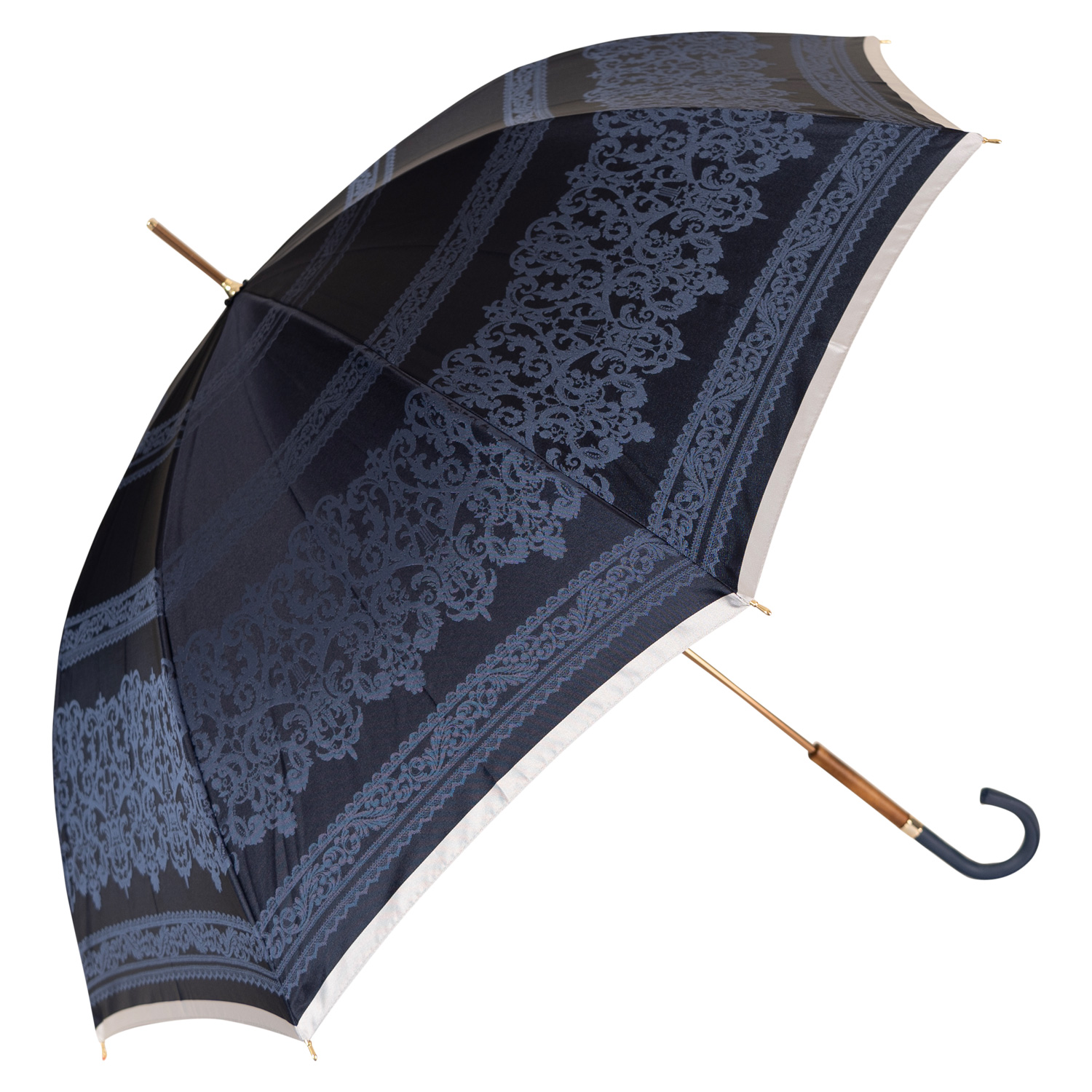 LANVIN COLLECTION ランバン コレクション 長傘 雨傘 レディース 58cm 軽量 LONG UMBRELLA ネイビー ベージュ ピンク 8410-00 母の日｜sugaronlineshop｜04