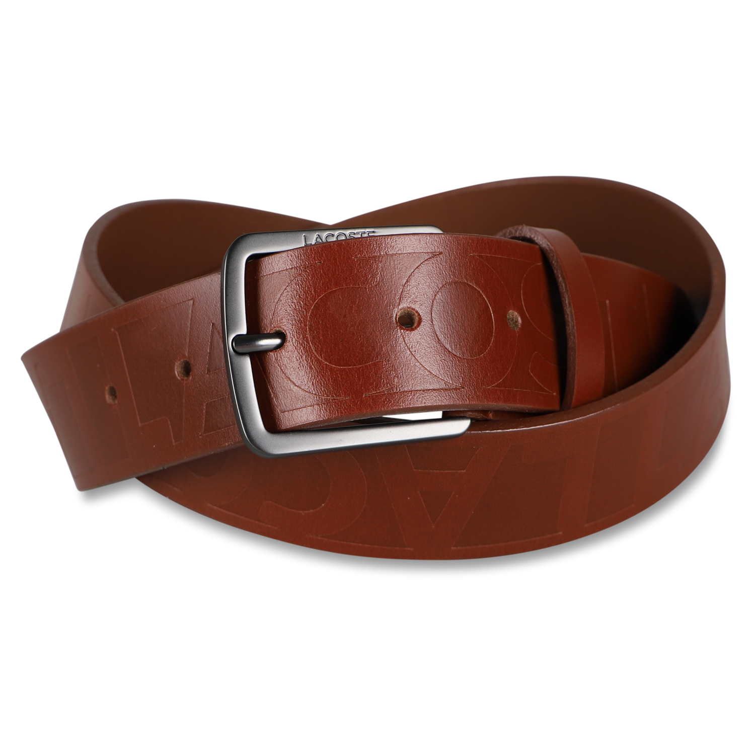 LACOSTE（ラコステ） ベルト レザー メンズ 本革 BELT ブラック ダーク