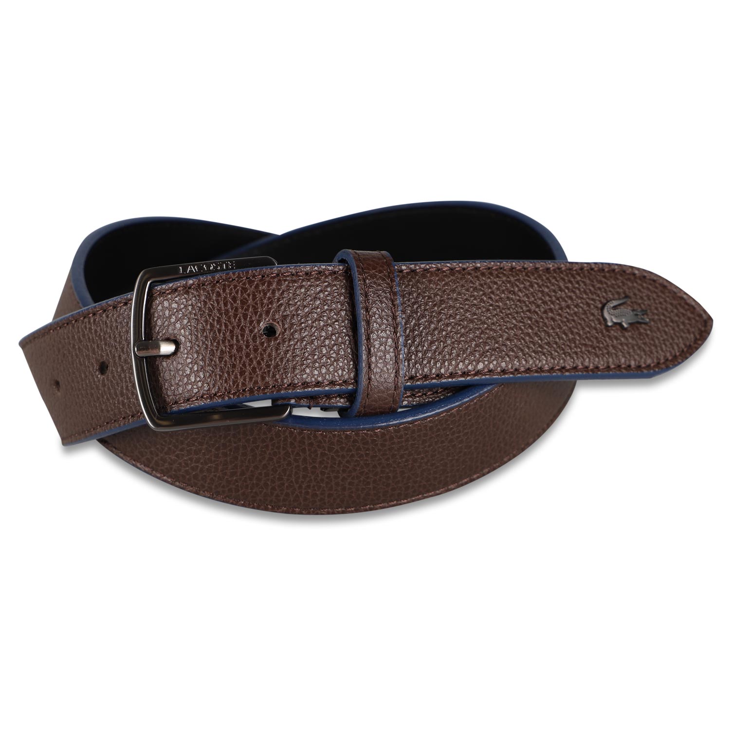 LACOSTE（ラコステ） ベルト レザー メンズ BELT 本革 ブラック