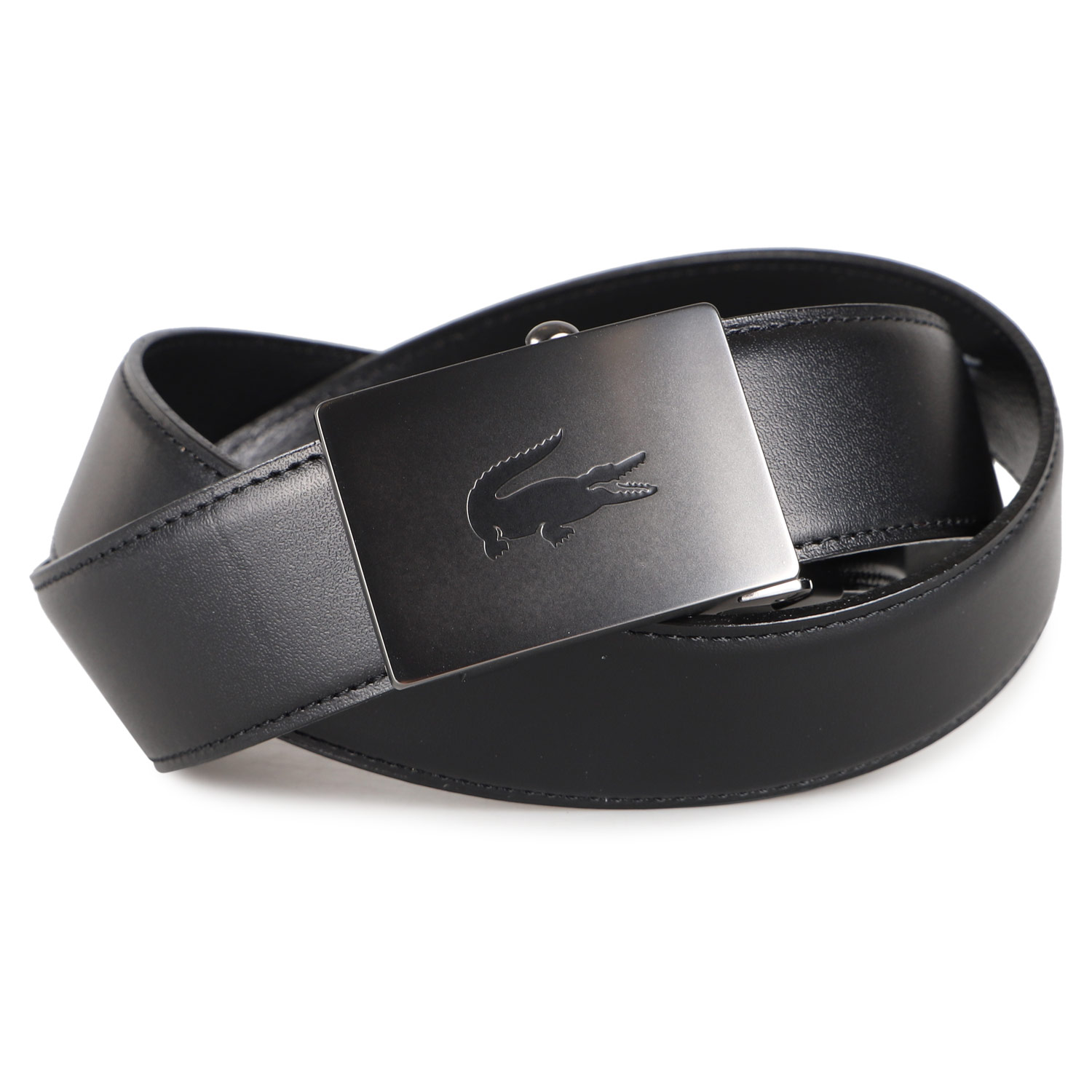 LACOSTE ラコステ ベルト レザーベルト メンズ 本革 BELT ブラック ブラウン 黒 LB...