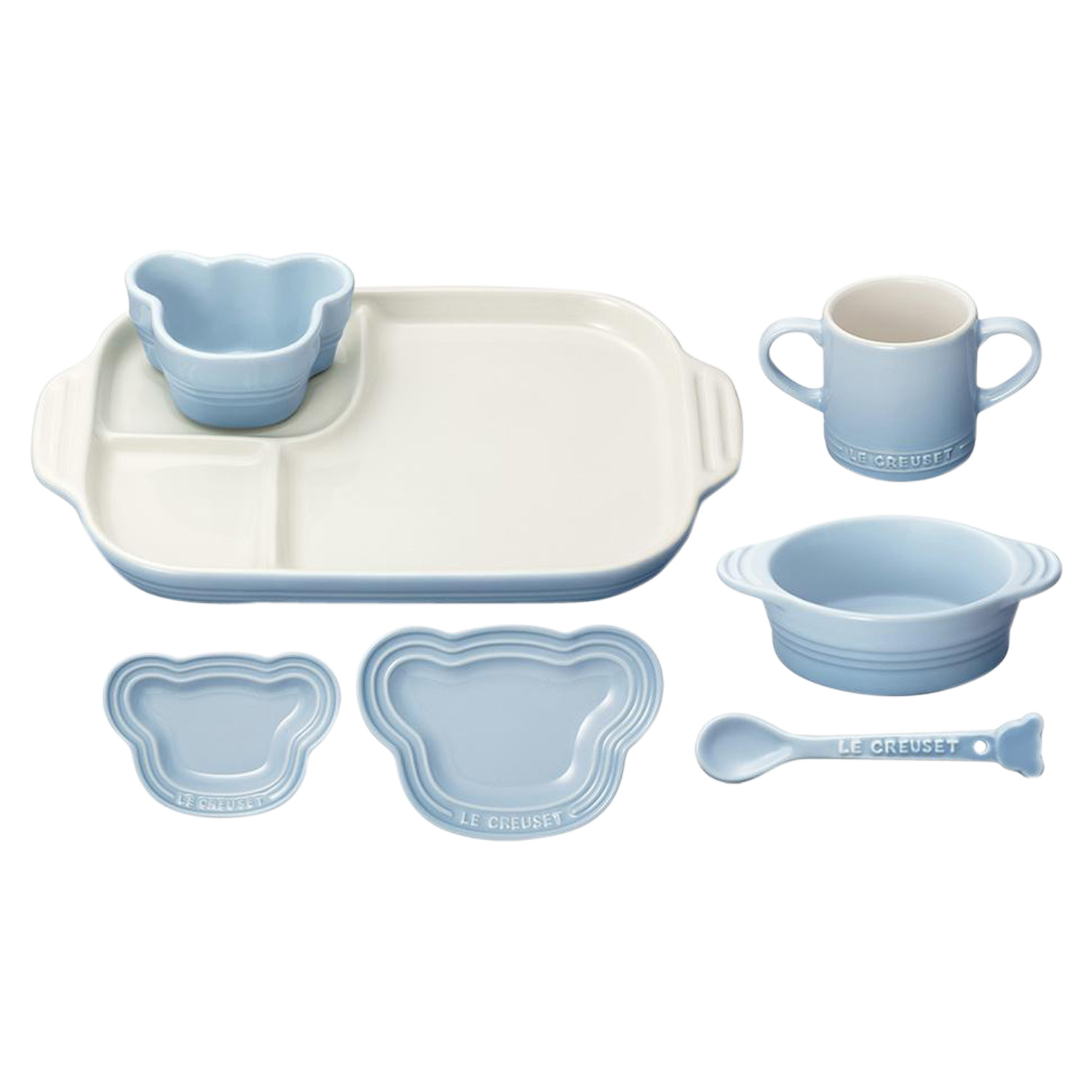 Le Creuset（ル・クルーゼ） お食い初め 食器セット 7点セット 男の子