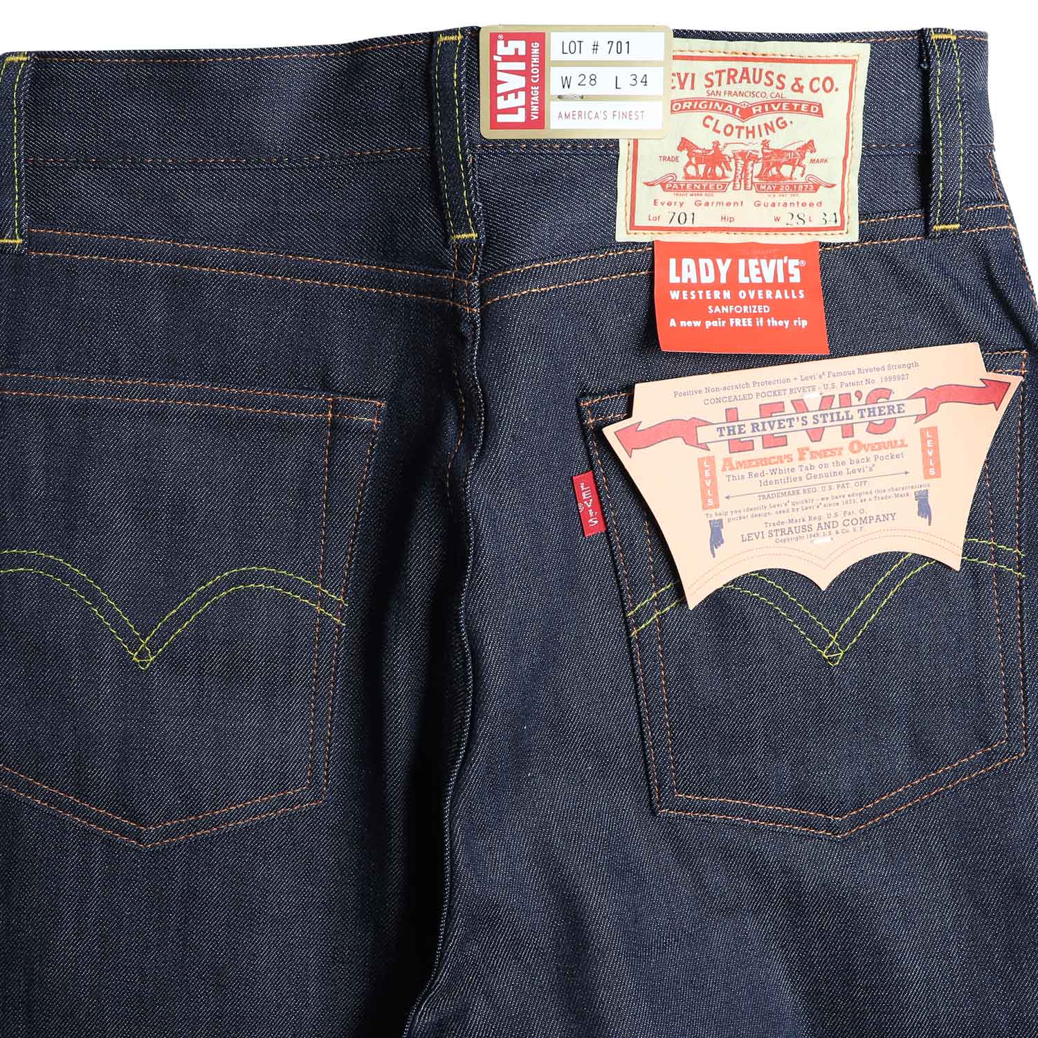 Y's shop様用　LEVI'S デニム　701 Levi's VINTAGE CLOTHING リーバイス 701 1950年代モデル