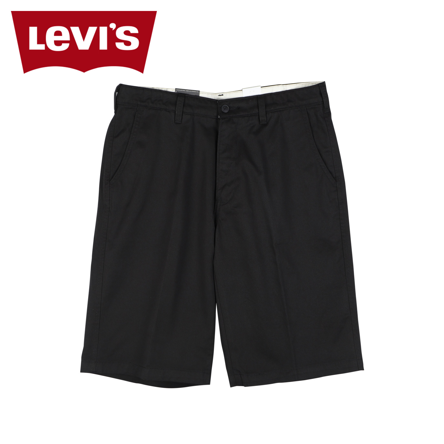 LEVIS リーバイス ショートパンツ ハーフパンツ プレスト バルミューダショーツ メンズ ルーズフィット STA PREST BERMUDA  SHORTS ブラック 黒 A4688-0001