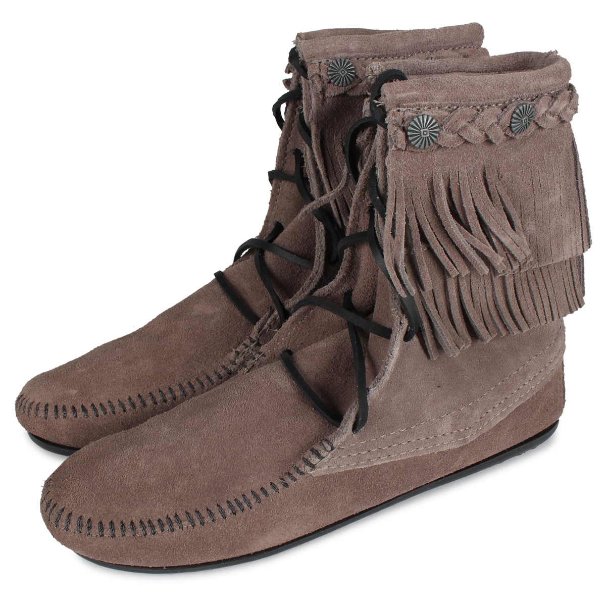 ミネトンカ MINNETONKA ダブルフリンジ トランパー ブーツ DOUBLE FRINGE T...