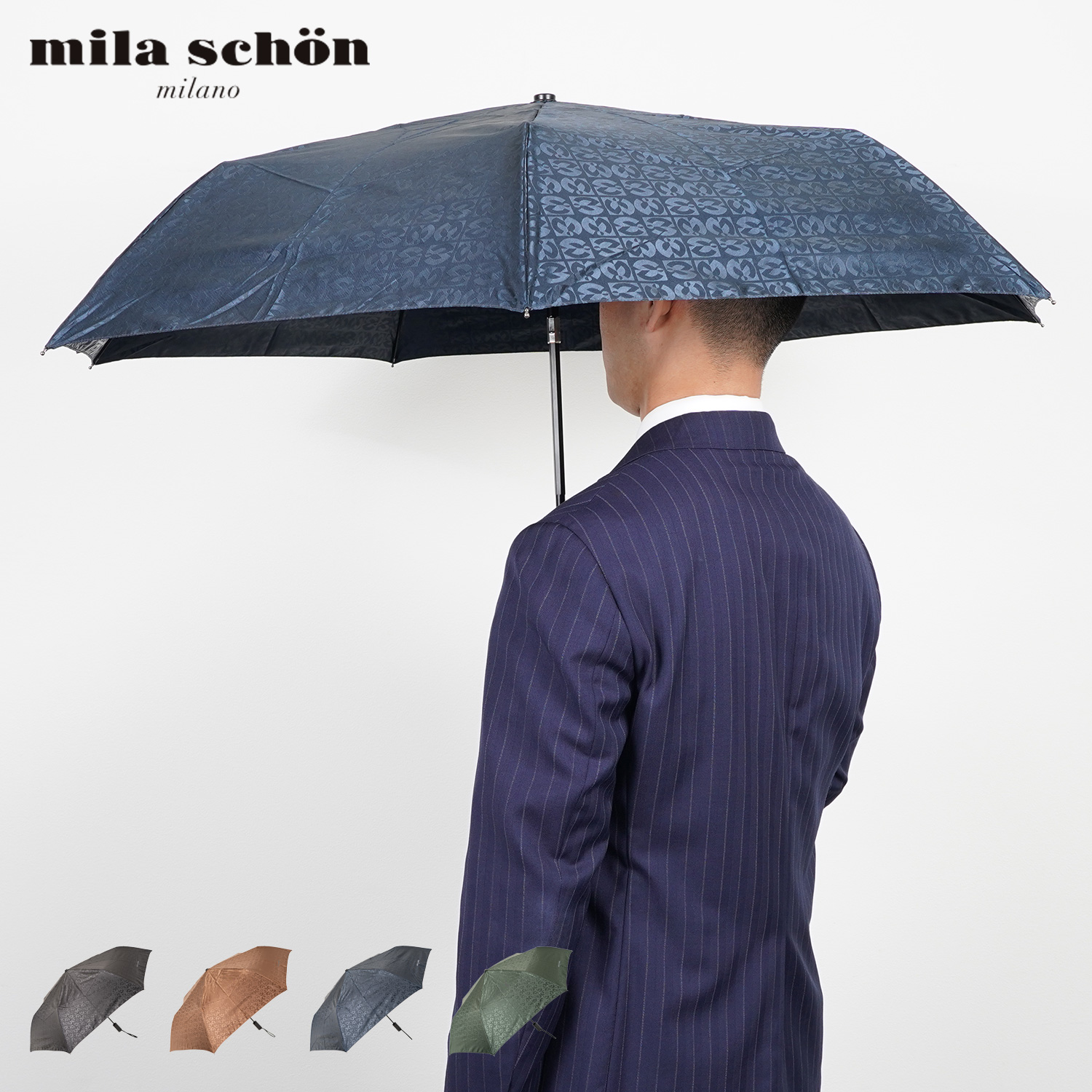 mila schon ミラショーン 傘 折り畳み 雨傘 メンズ 60cm 軽量