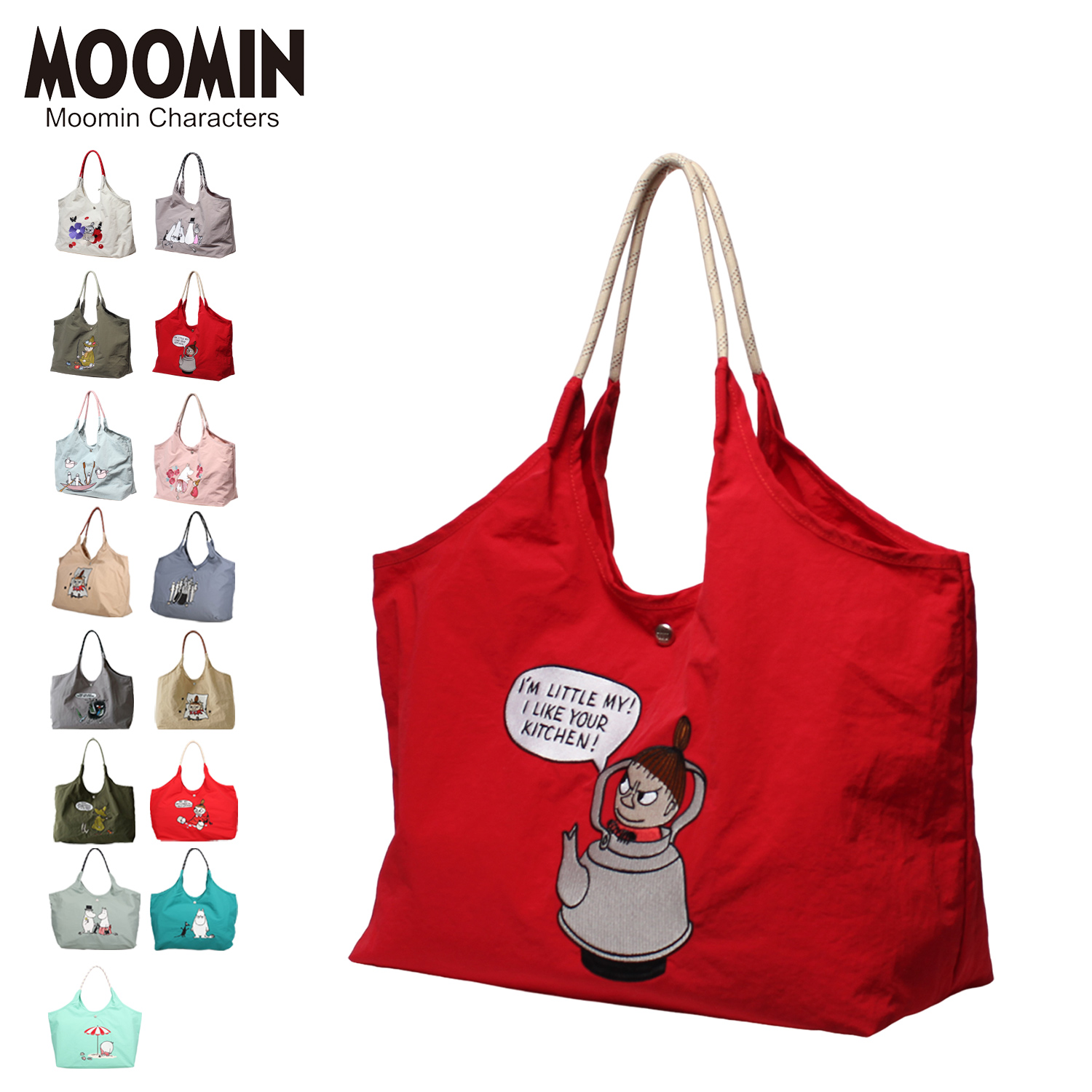 MOOMIN ムーミン トートバッグ エコバッグ ミイ スナフキン